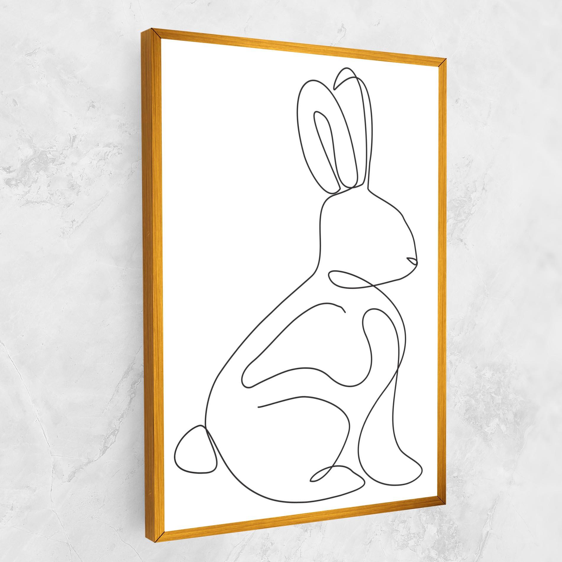 Vászonkép Cute Rabbit mockup 1