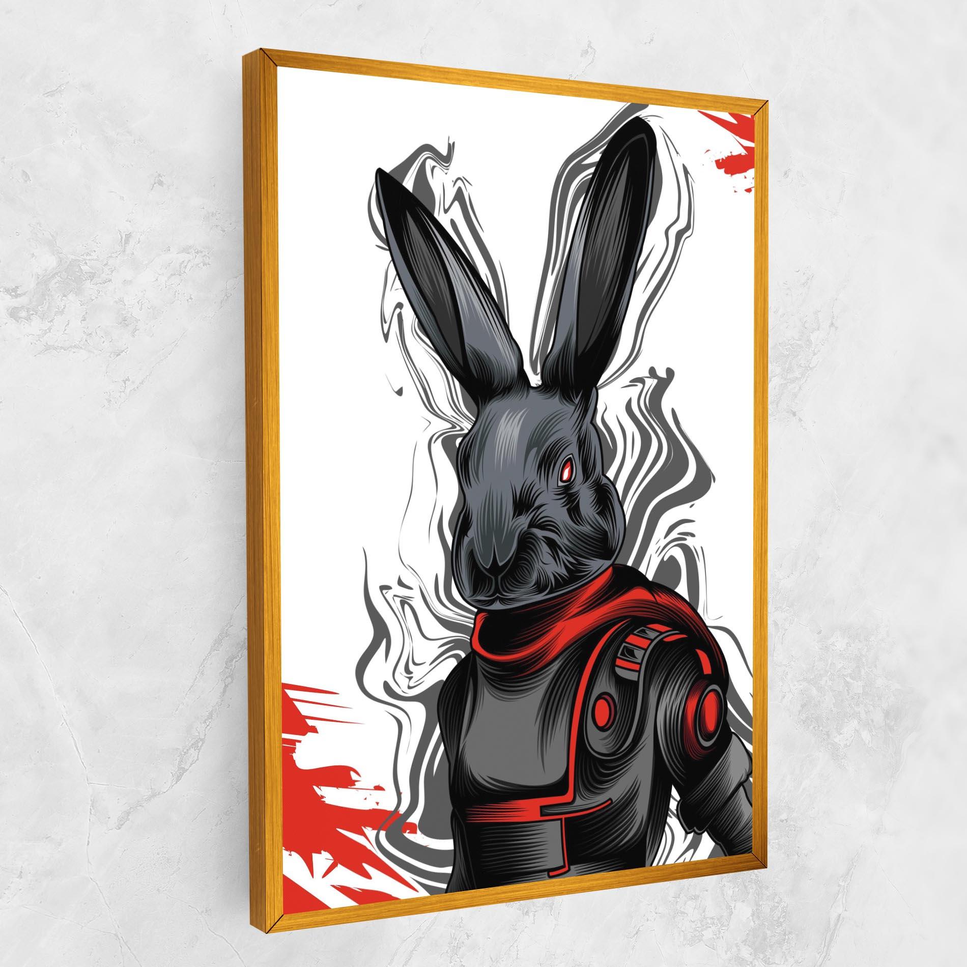 Vászonkép Cyborg Red Bunny mockup 1