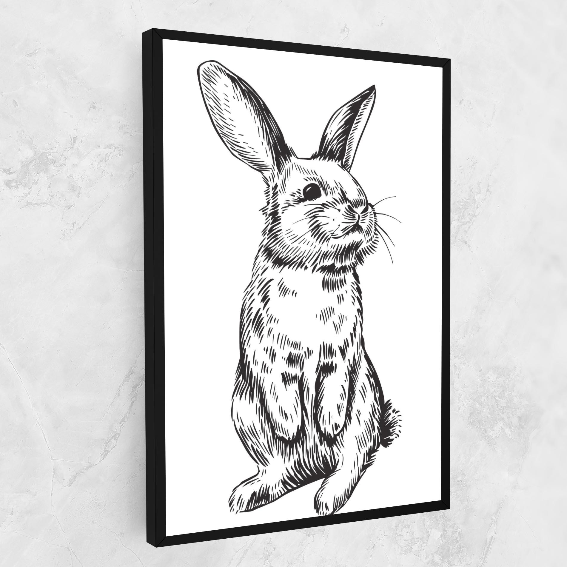 Vászonkép Cute Bunny mockup 1