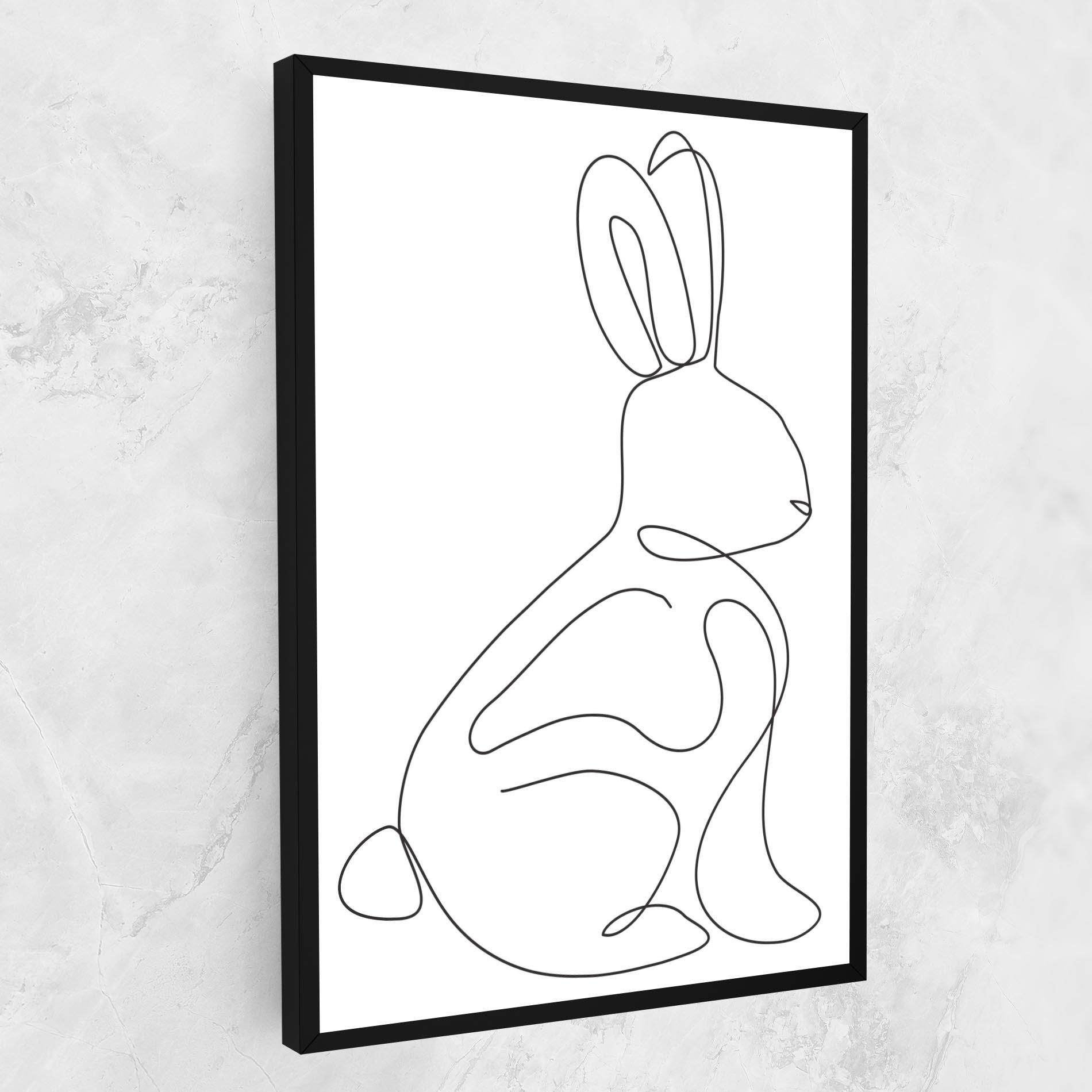 Vászonkép Cute Rabbit mockup 1
