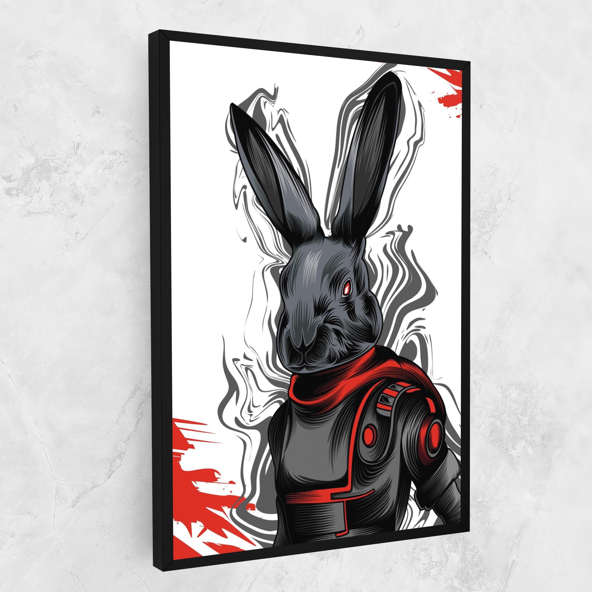 Vászonkép Cyborg Red Bunny mockup 1