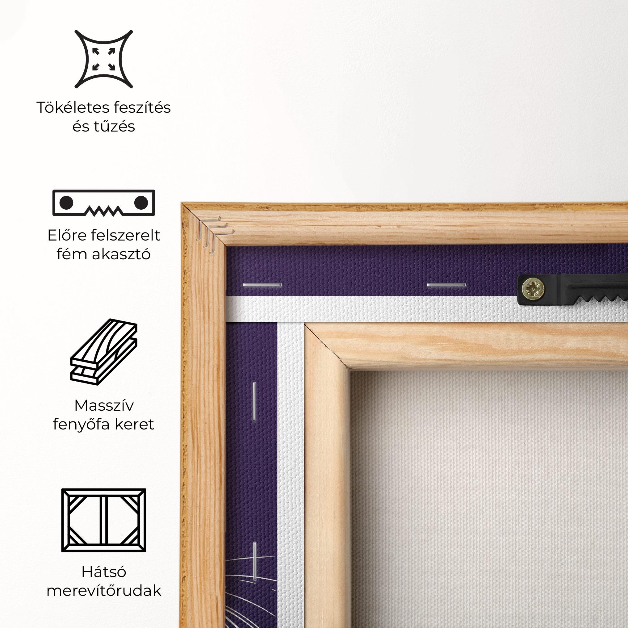 Vászonkép Bunny On Purple mockup 5