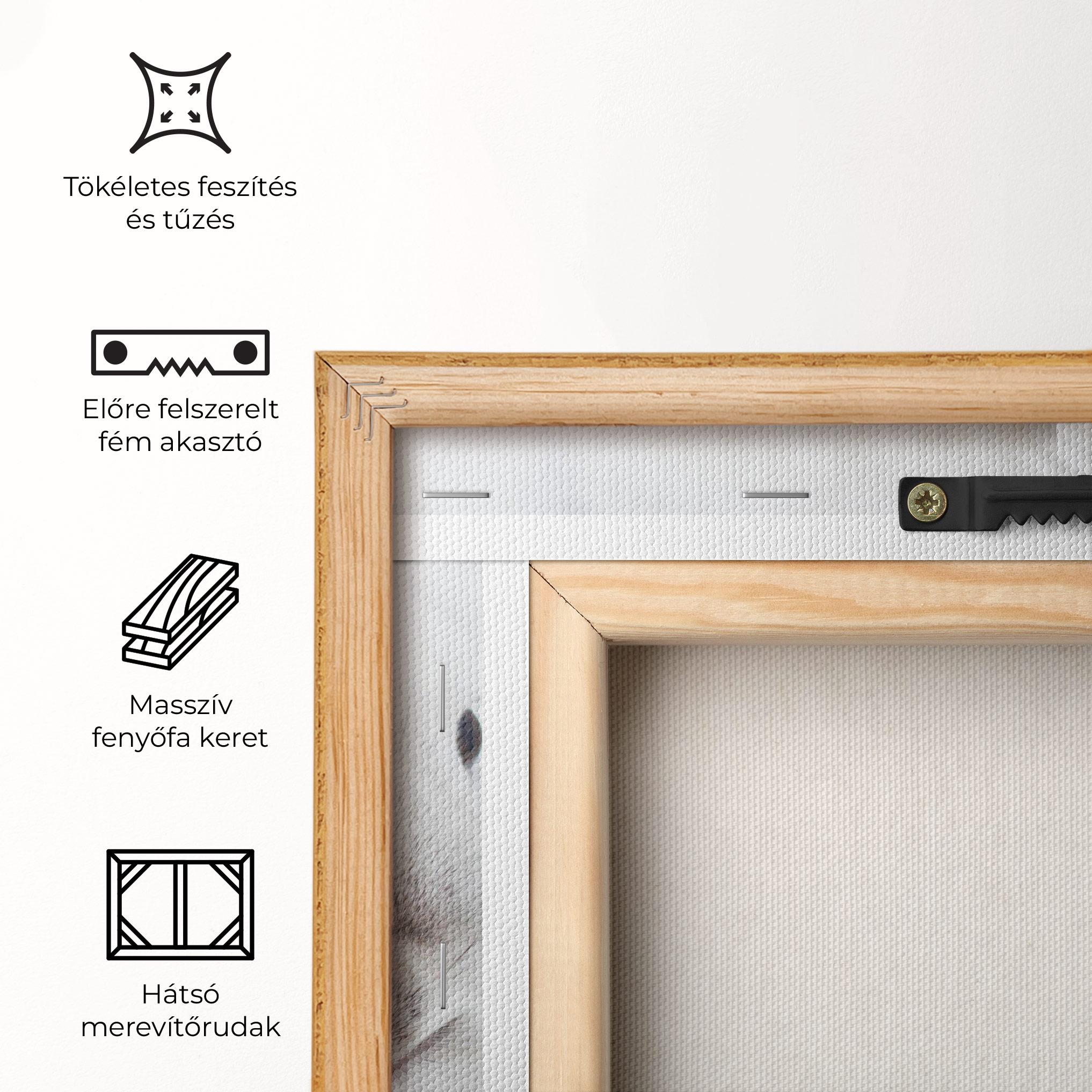 Vászonkép Light Grey Bunny mockup 5