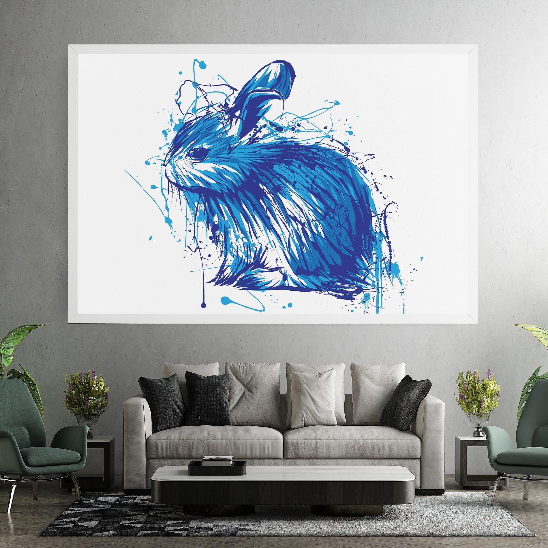Vászonkép Blue Bunny mockup 7