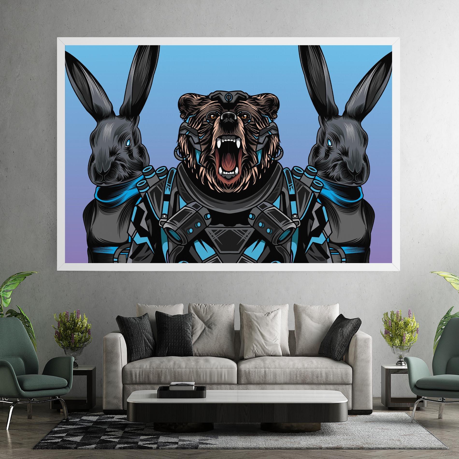 Vászonkép Bunny Bear mockup 7