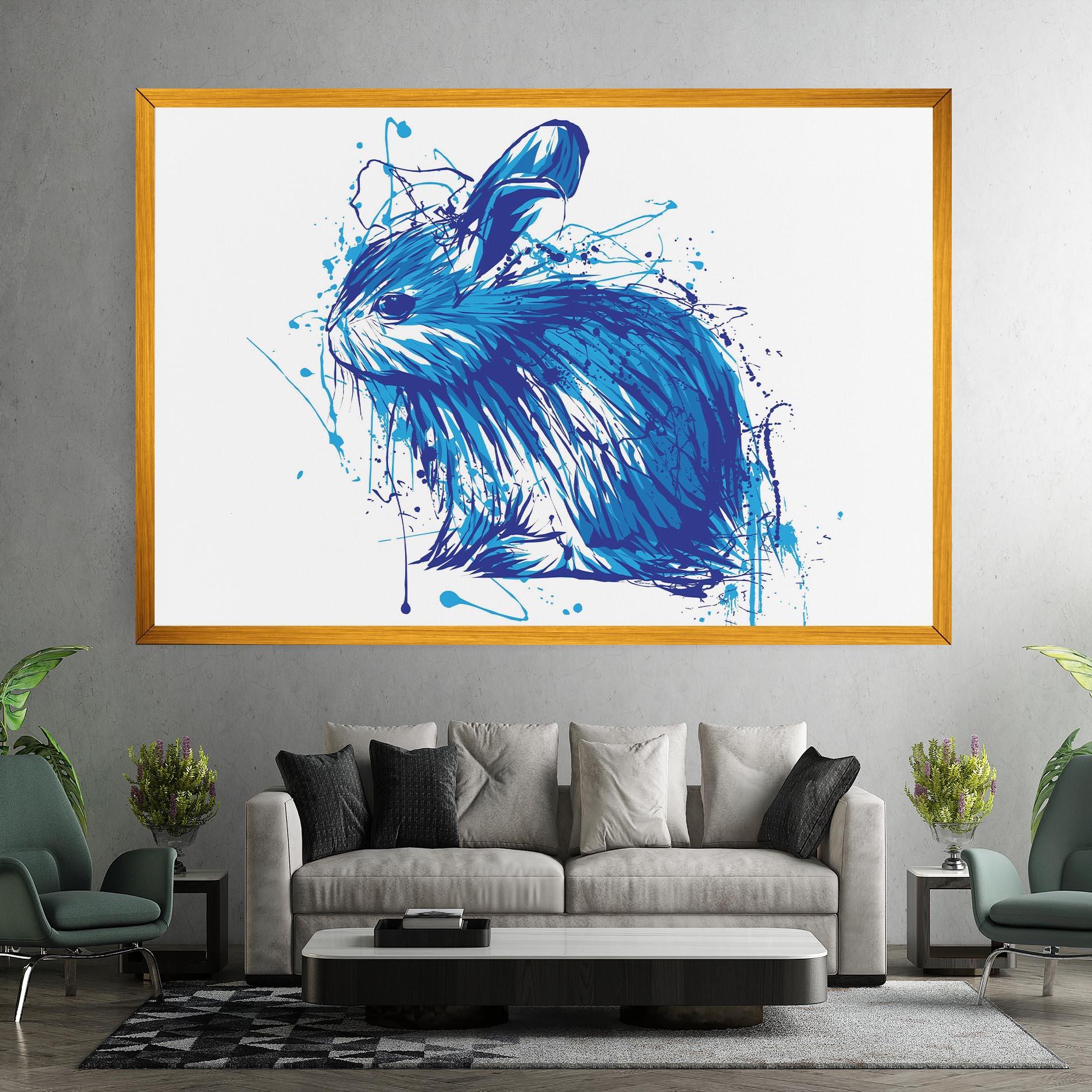 Vászonkép Blue Bunny mockup 7