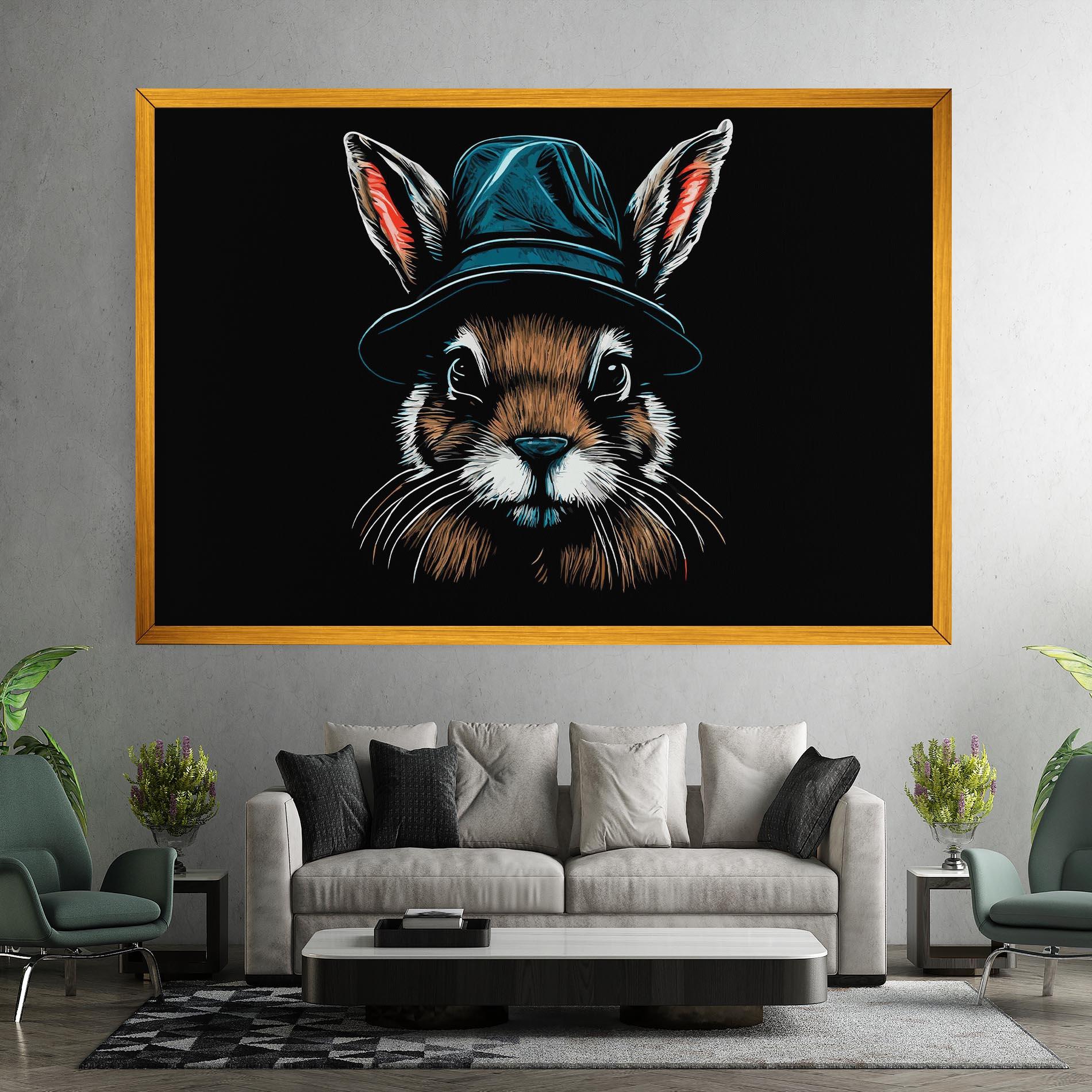 Vászonkép Hat Bunny mockup 7
