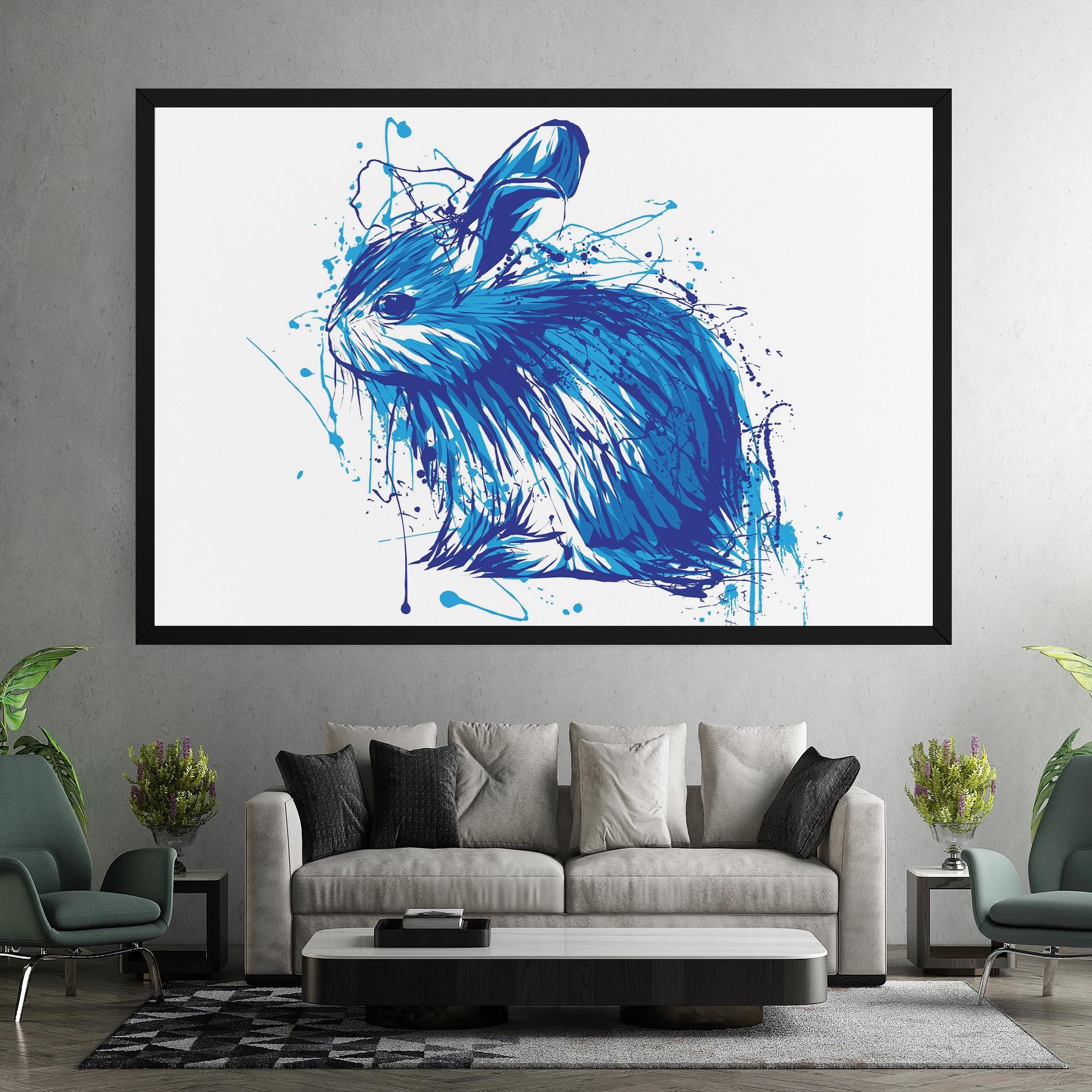 Vászonkép Blue Bunny mockup 7