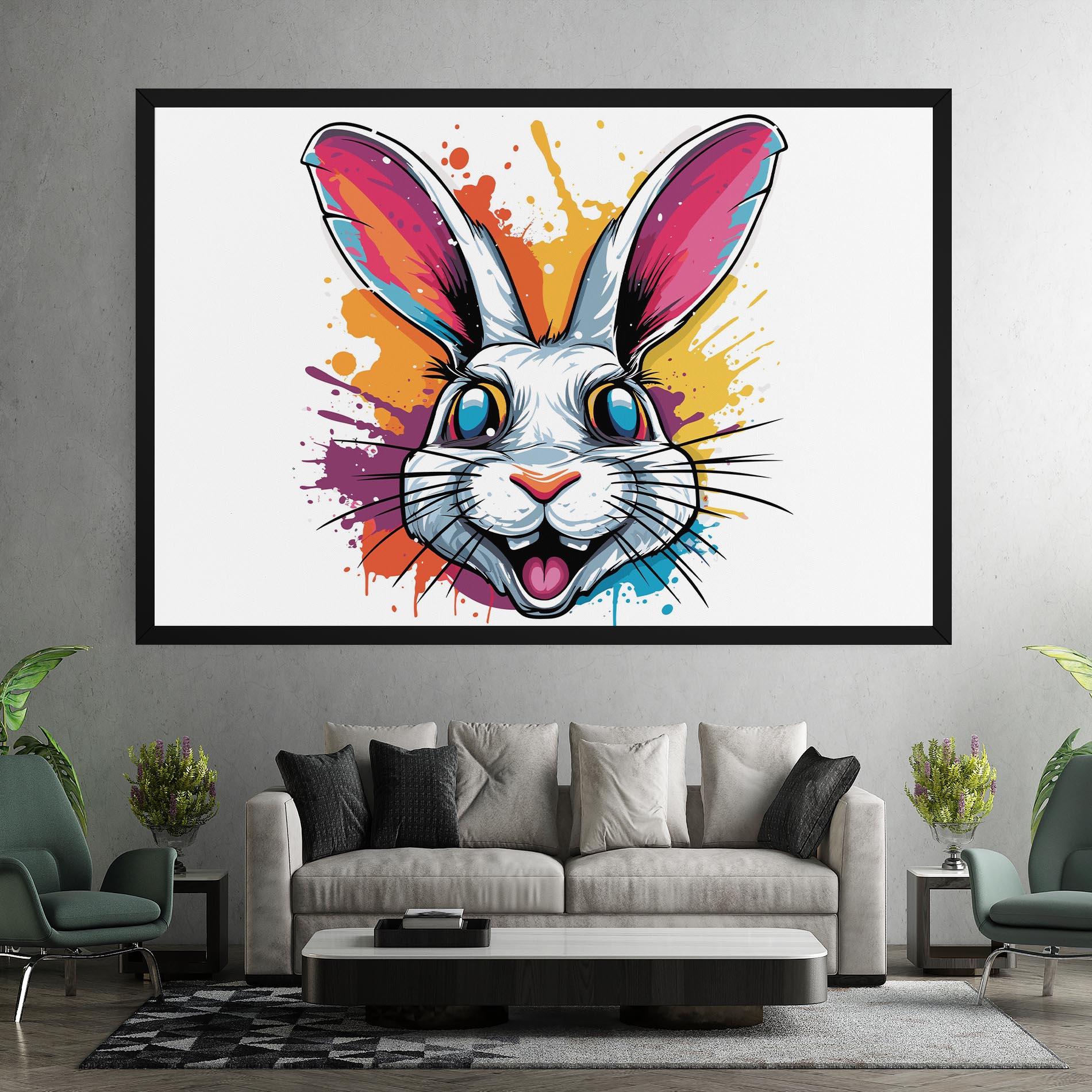 Vászonkép Crazy Bunny mockup 7