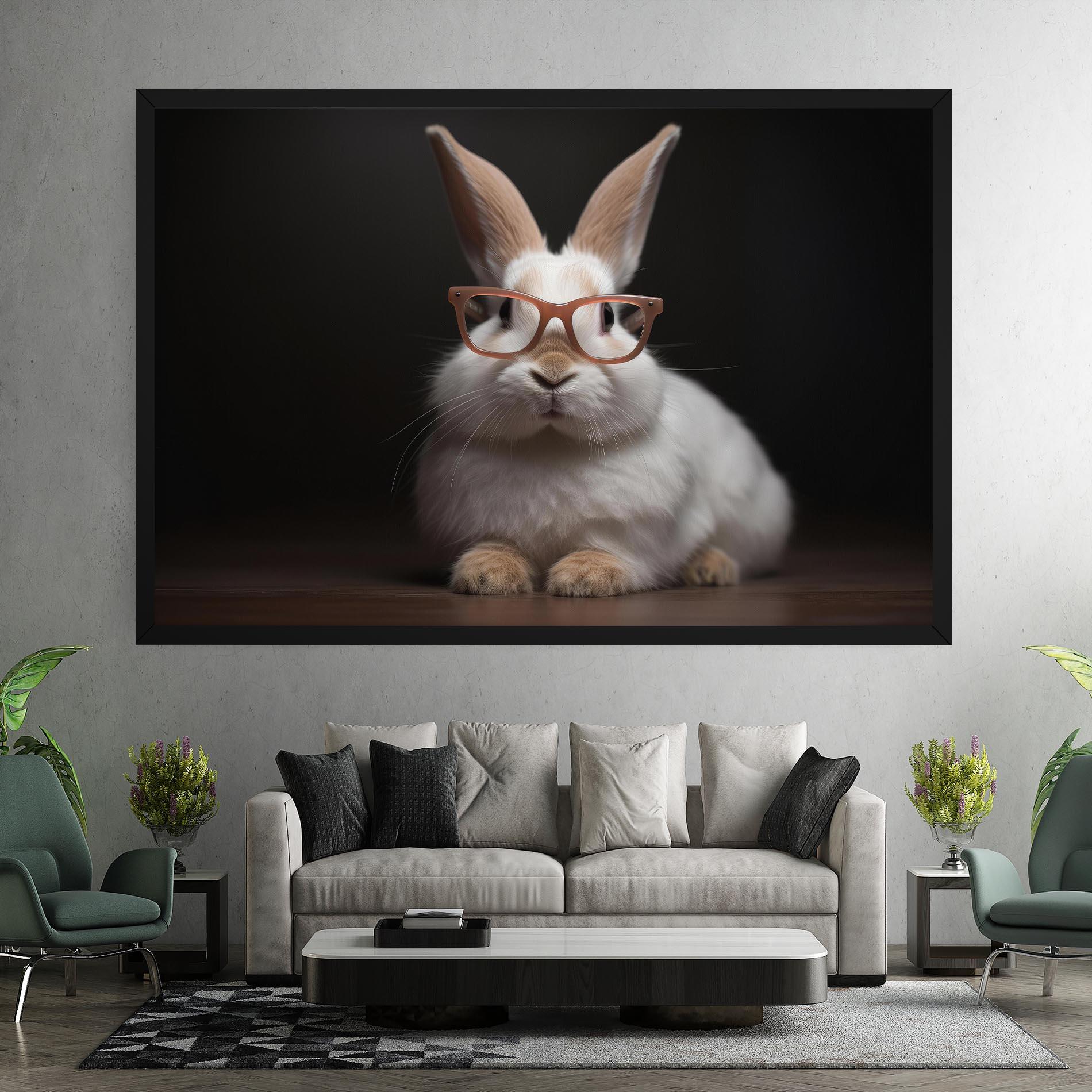Vászonkép Eyeglasses Bunny mockup 7