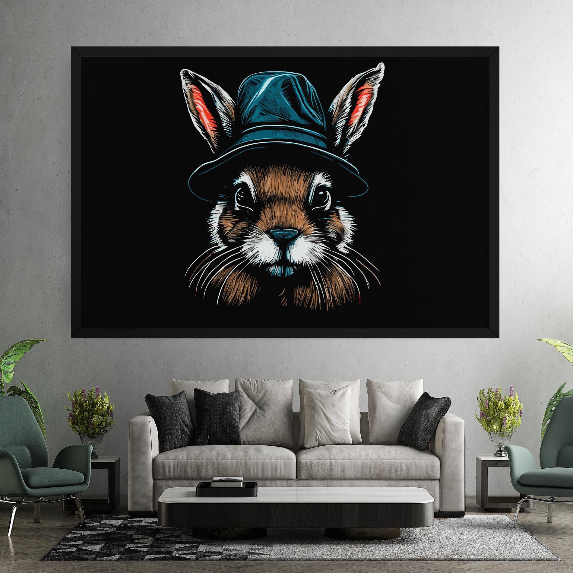 Vászonkép Hat Bunny mockup 7