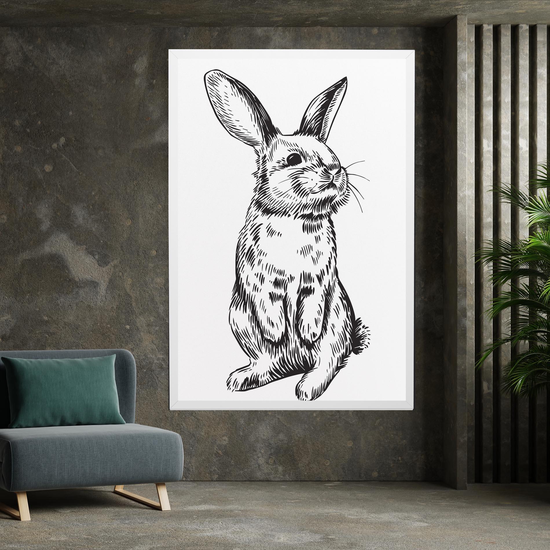 Vászonkép Cute Bunny mockup 7