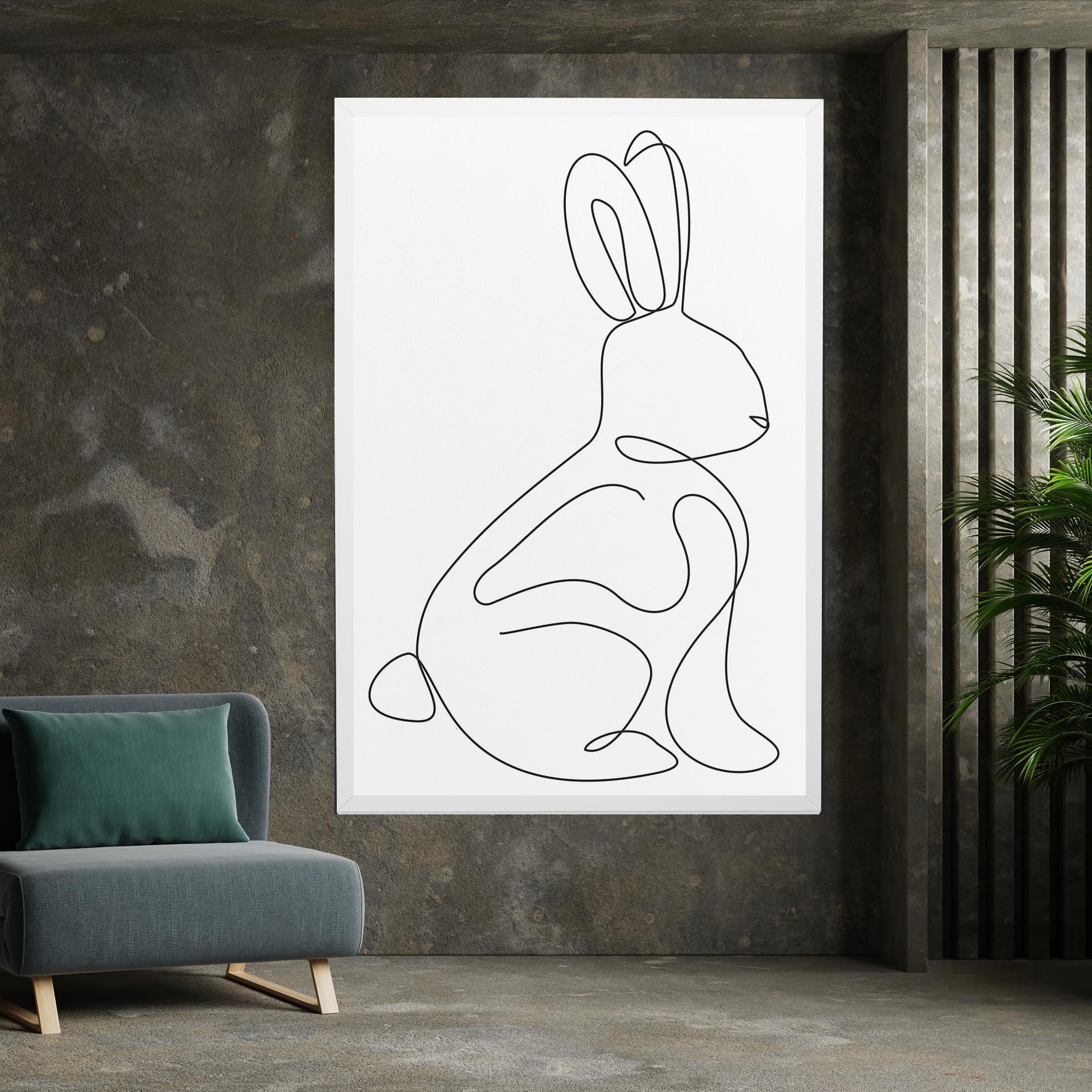 Vászonkép Cute Rabbit mockup 7