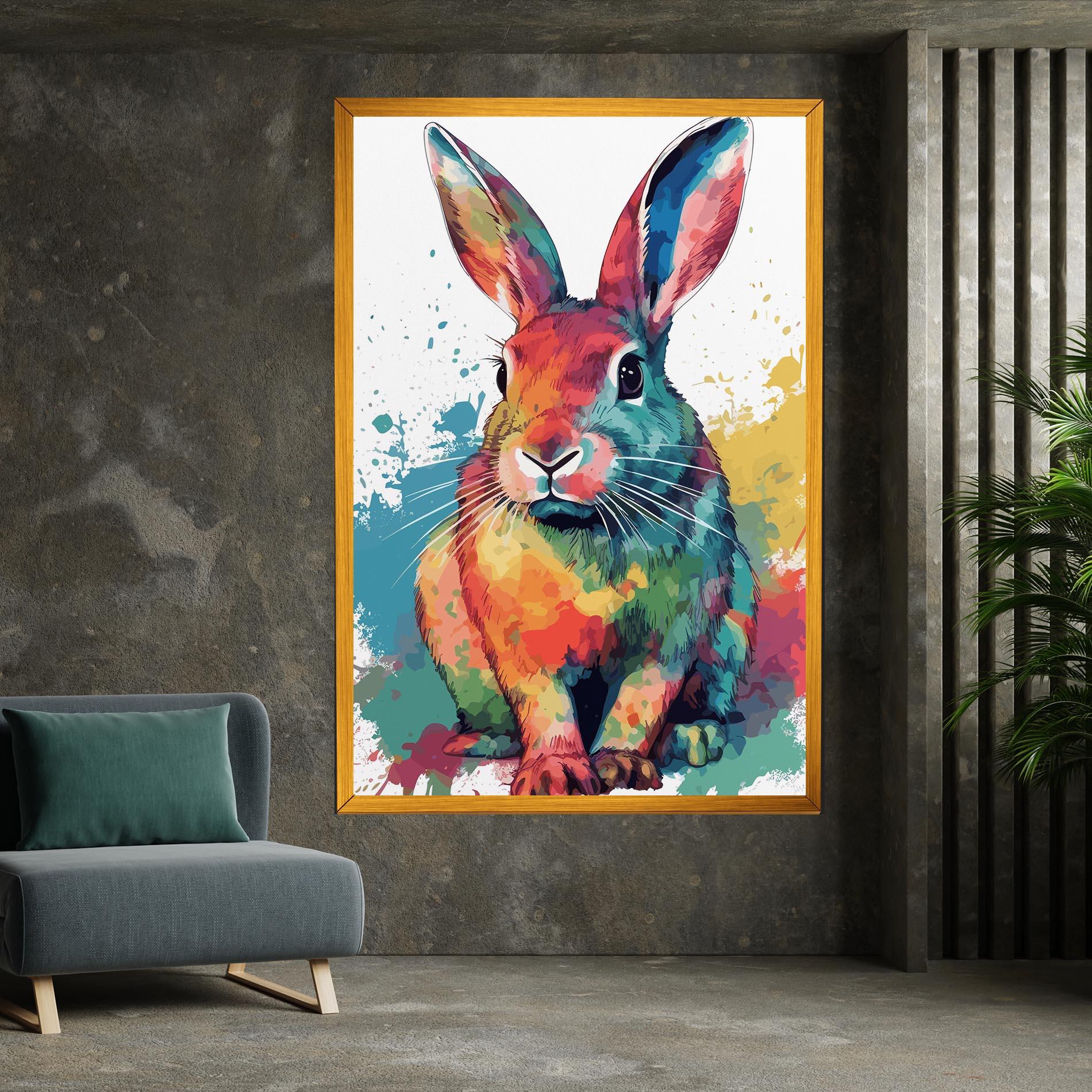 Vászonkép Brush Rabbit mockup 7