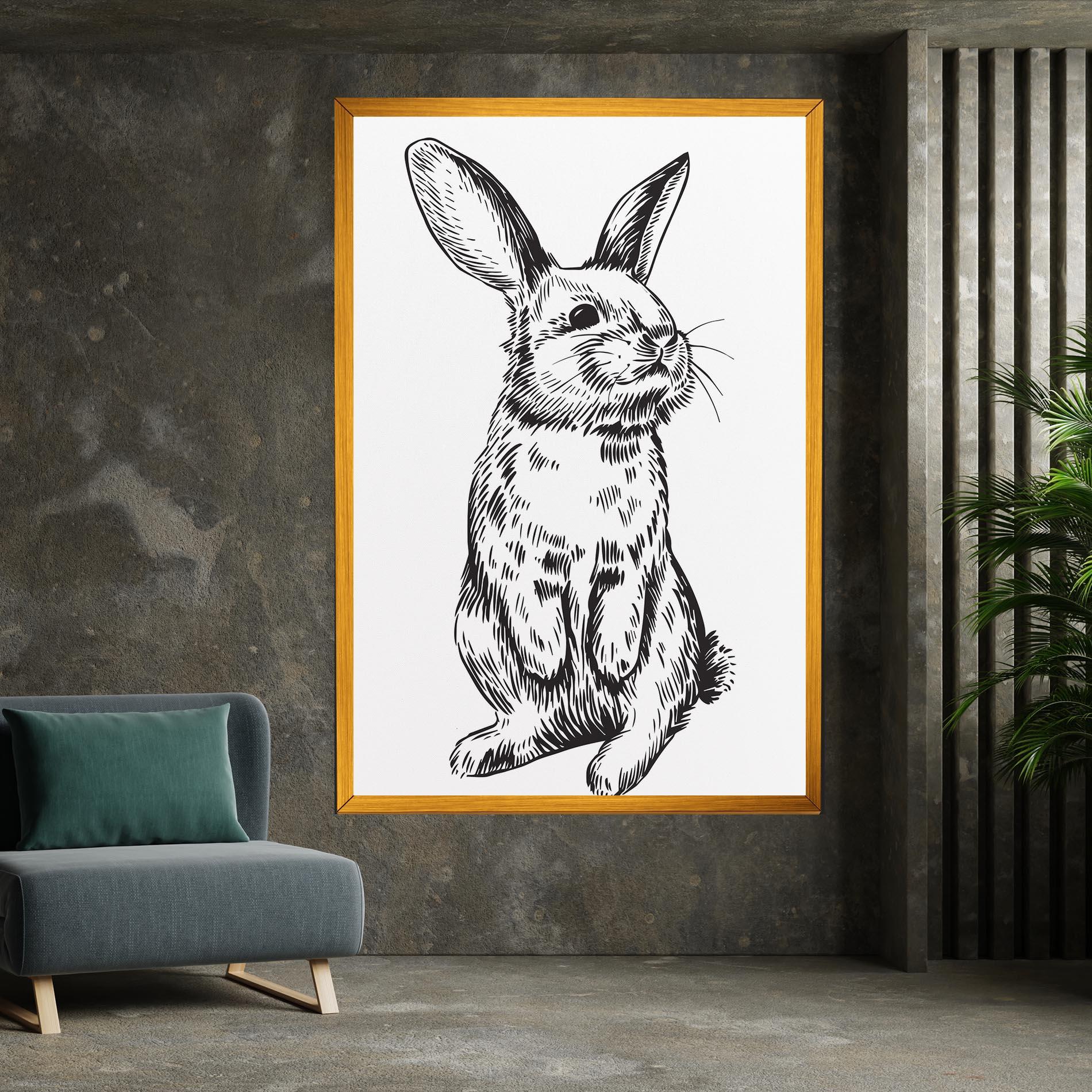 Vászonkép Cute Bunny mockup 7