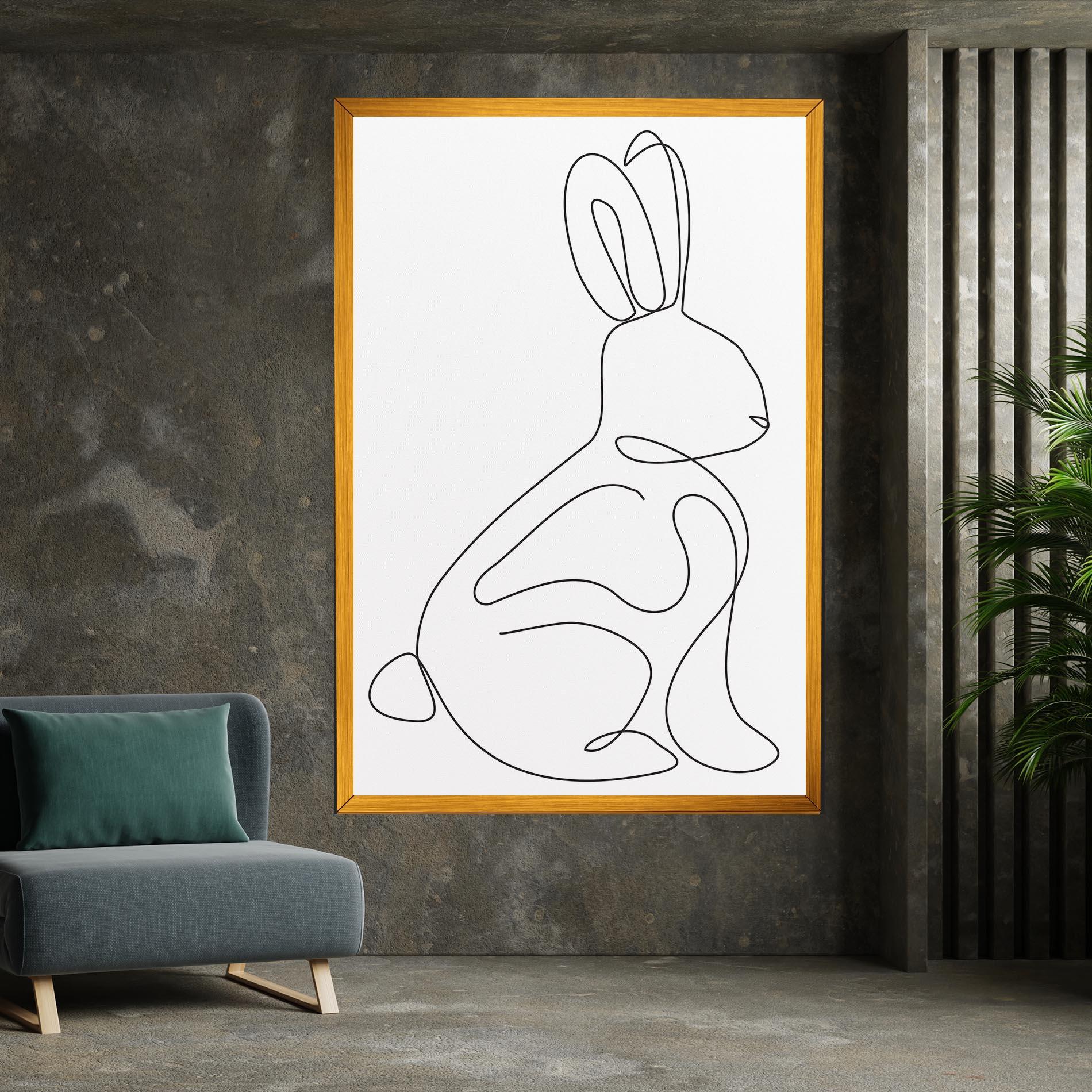 Vászonkép Cute Rabbit mockup 7