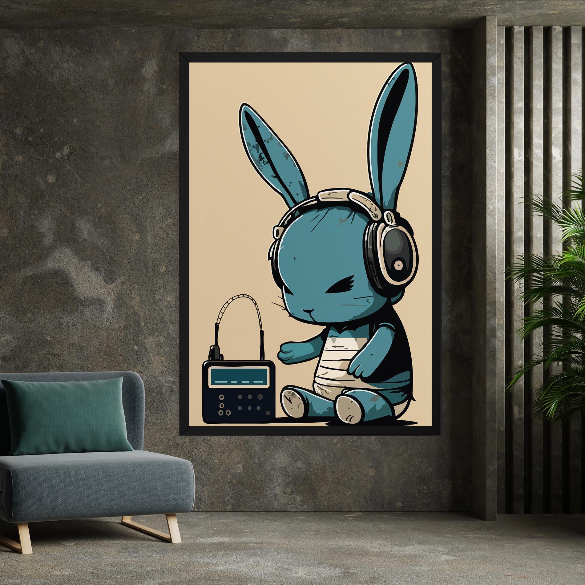 Vászonkép Blue Baby Bunny mockup 7