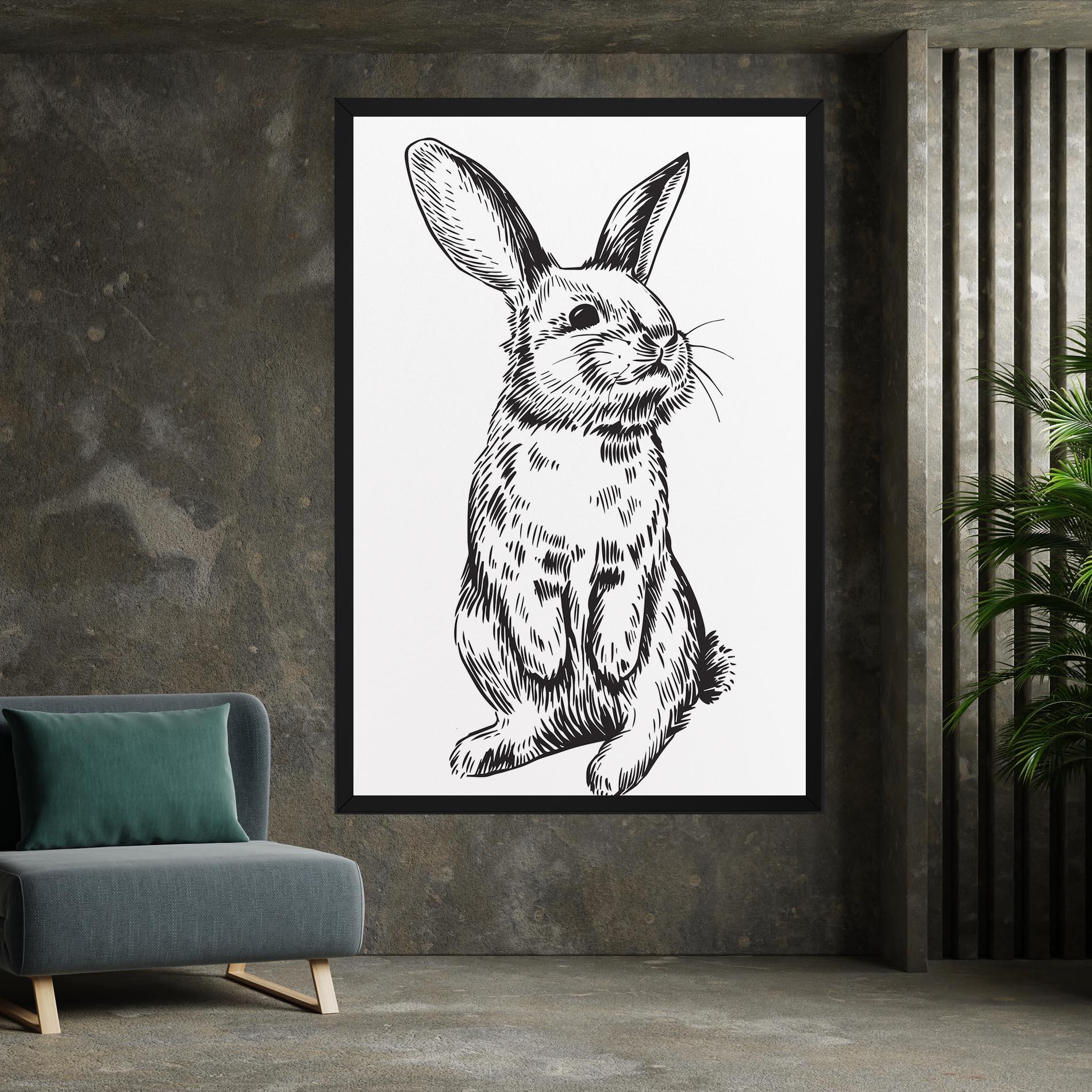 Vászonkép Cute Bunny mockup 7