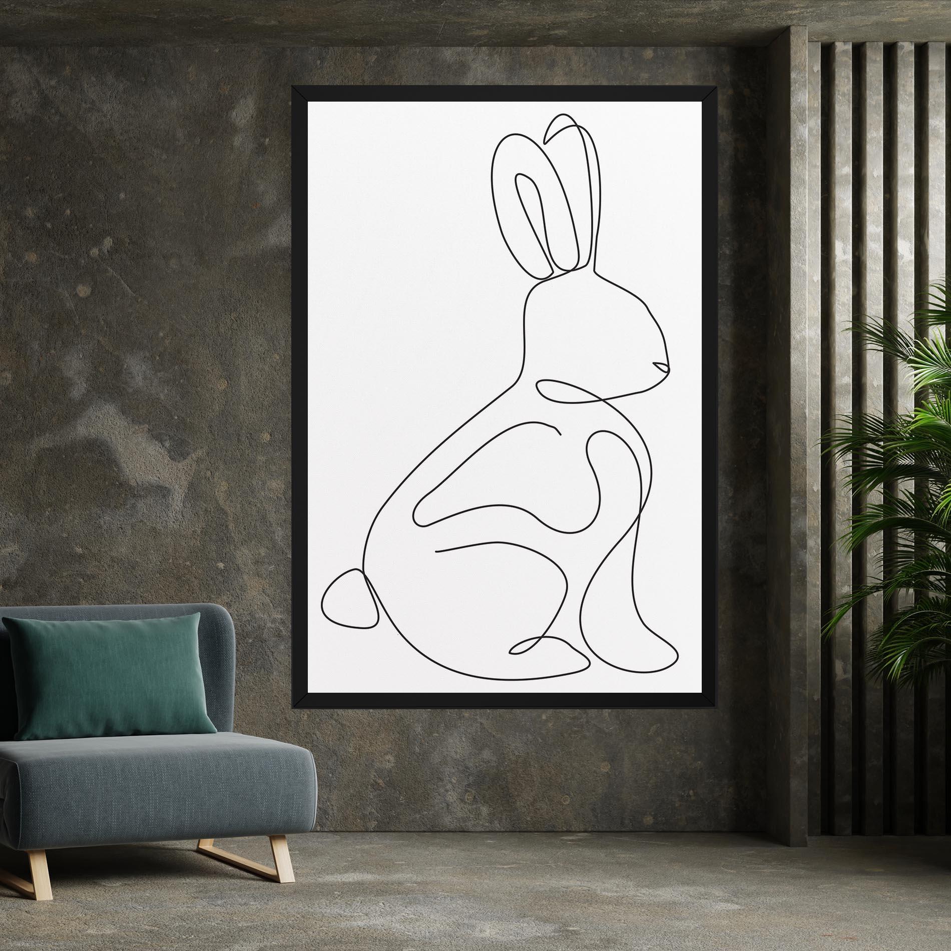 Vászonkép Cute Rabbit mockup 7