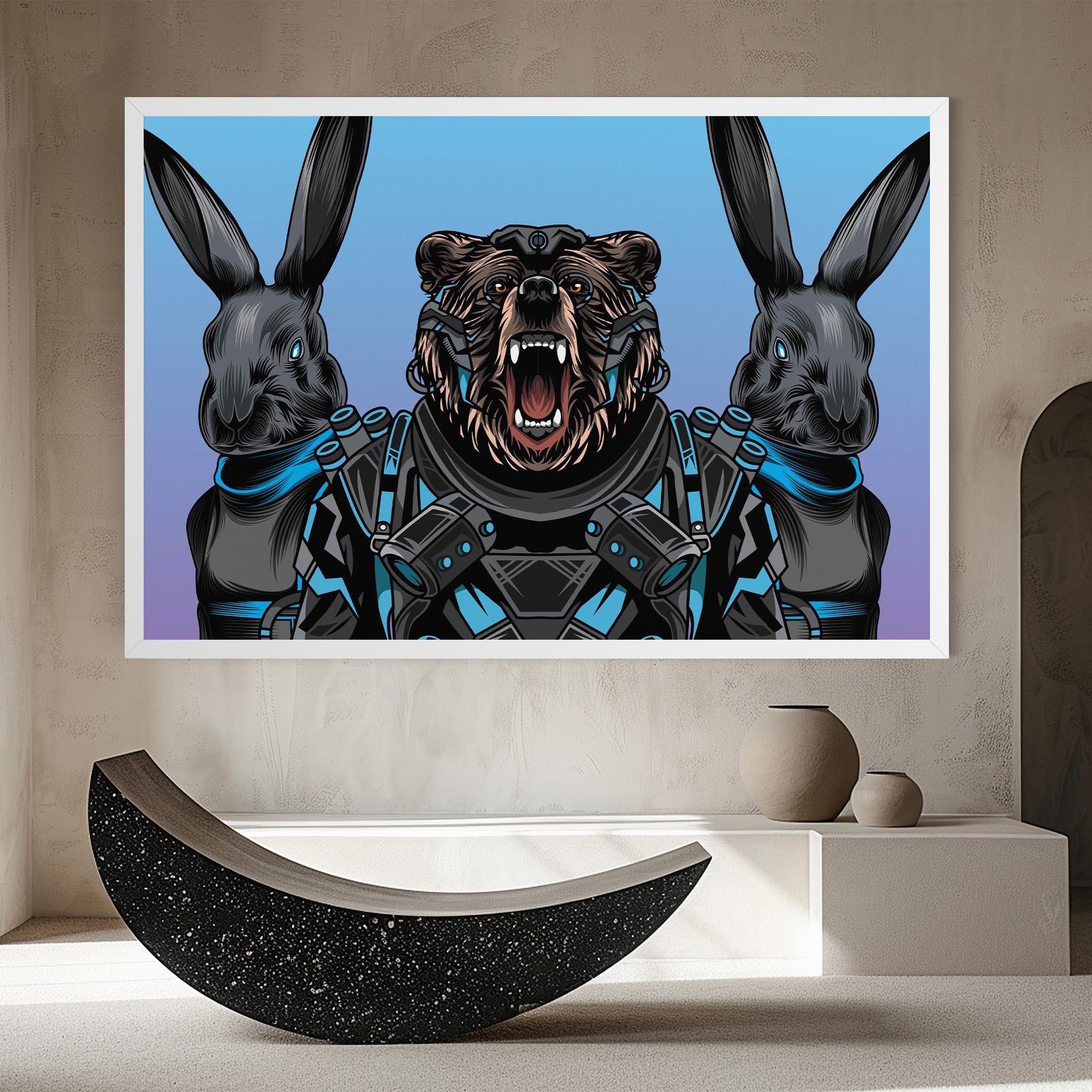 Vászonkép Bunny Bear mockup 8