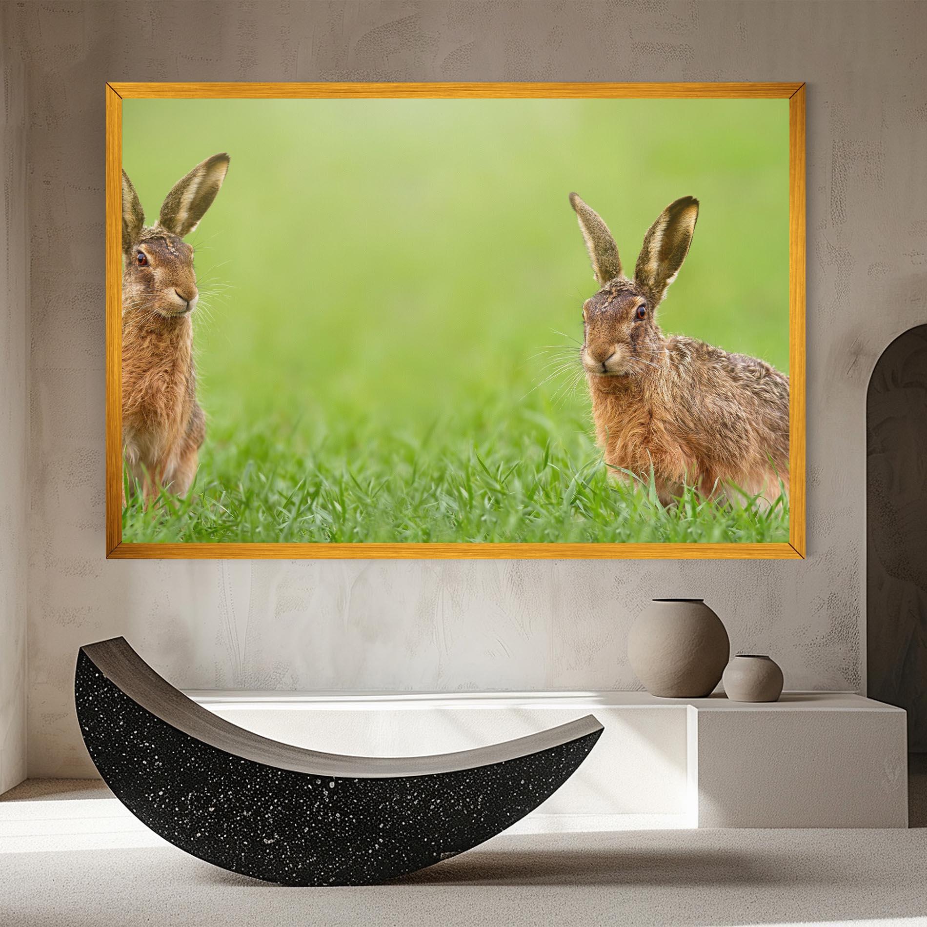 Vászonkép Brown Hares mockup 8