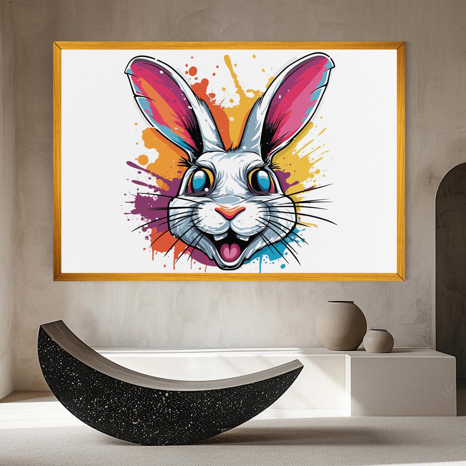 Vászonkép Crazy Bunny mockup 8