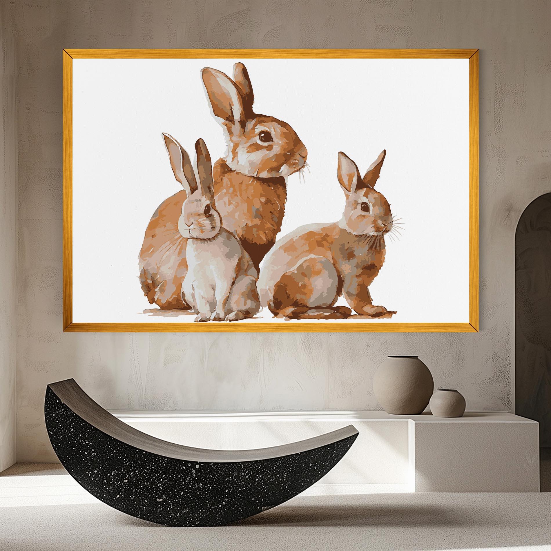 Vászonkép Family Rabbit mockup 8
