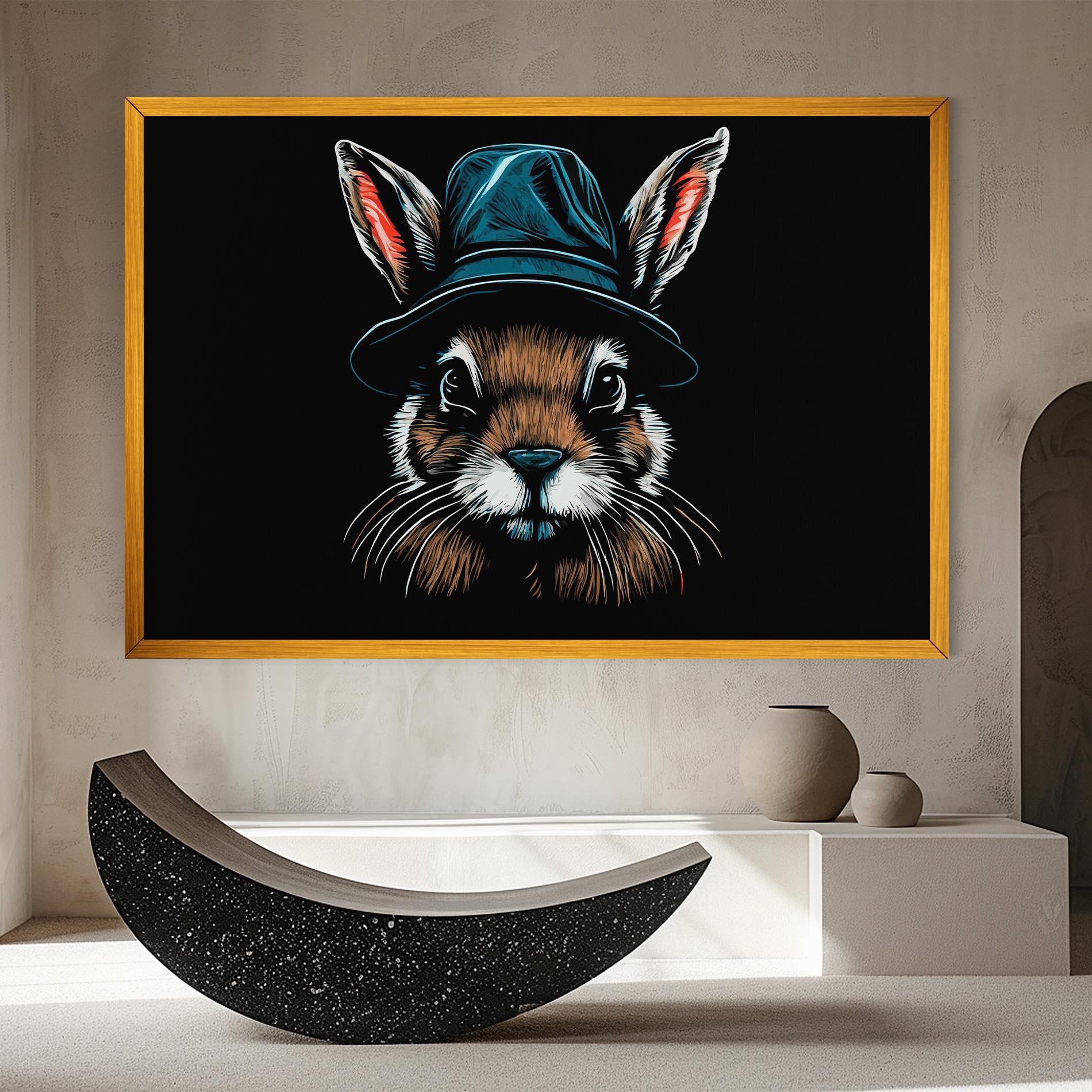 Vászonkép Hat Bunny mockup 8