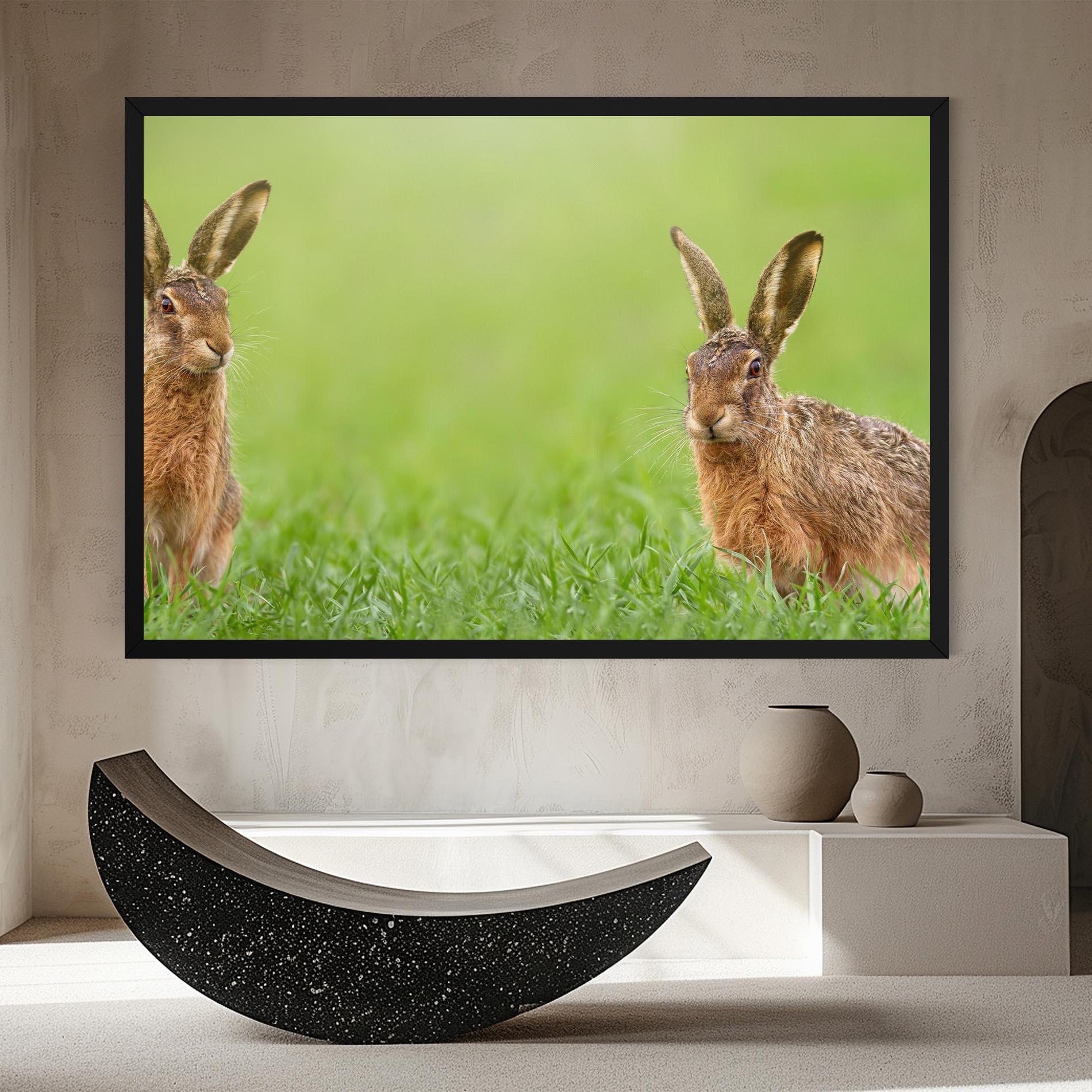 Vászonkép Brown Hares mockup 8