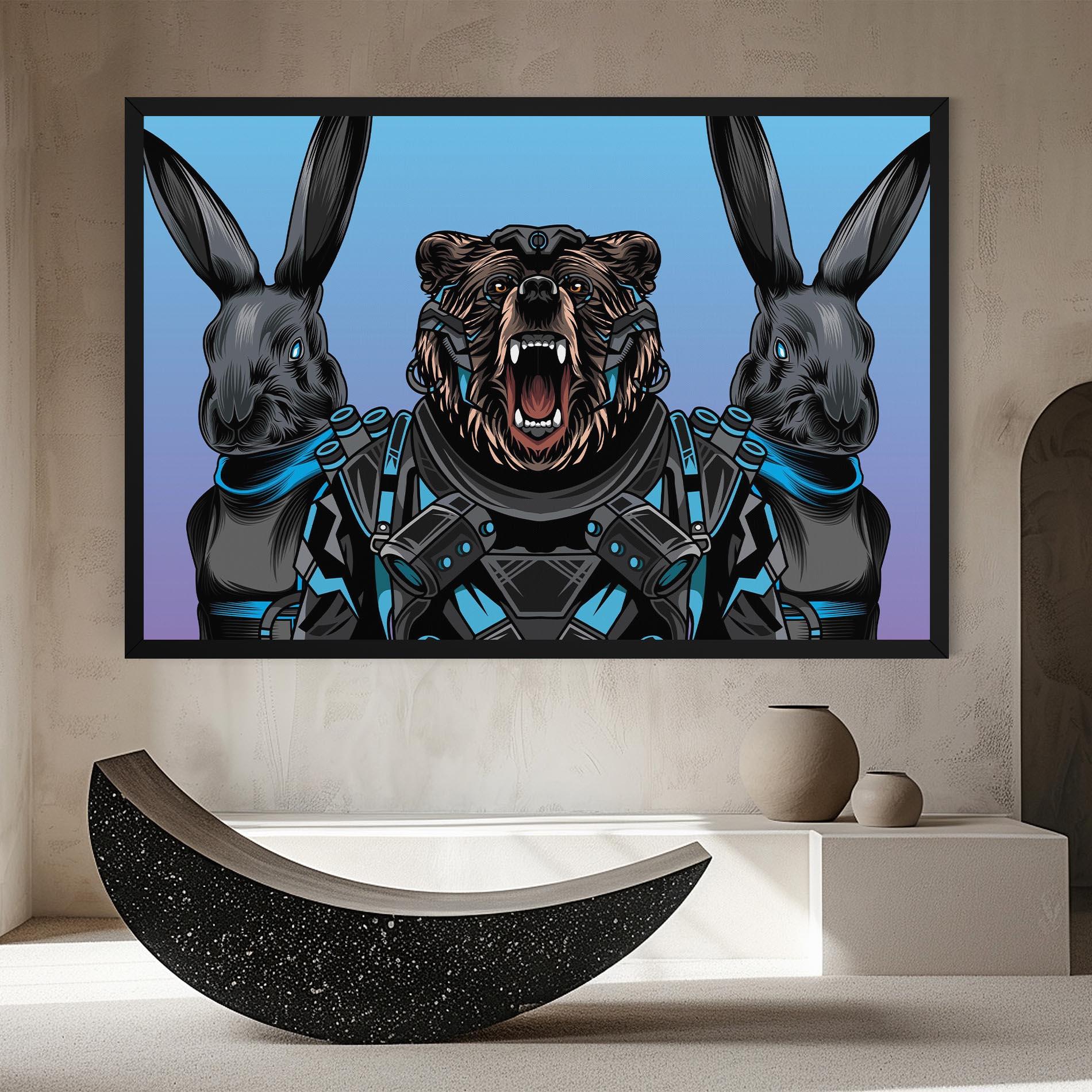 Vászonkép Bunny Bear mockup 8