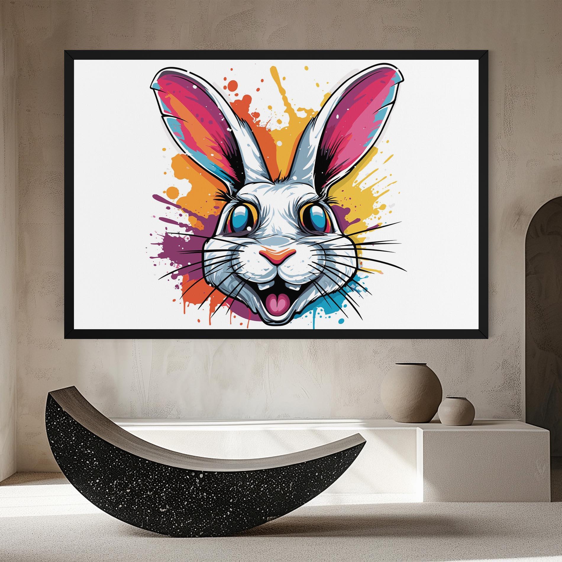 Vászonkép Crazy Bunny mockup 8