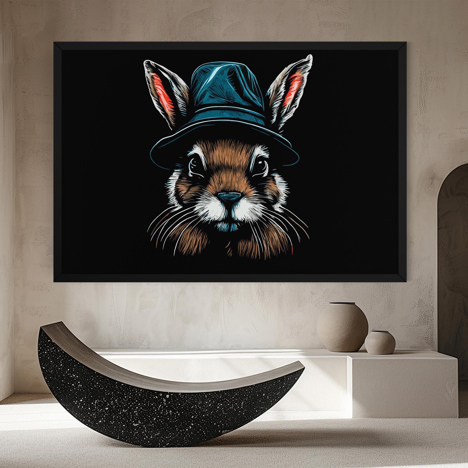 Vászonkép Hat Bunny mockup 8