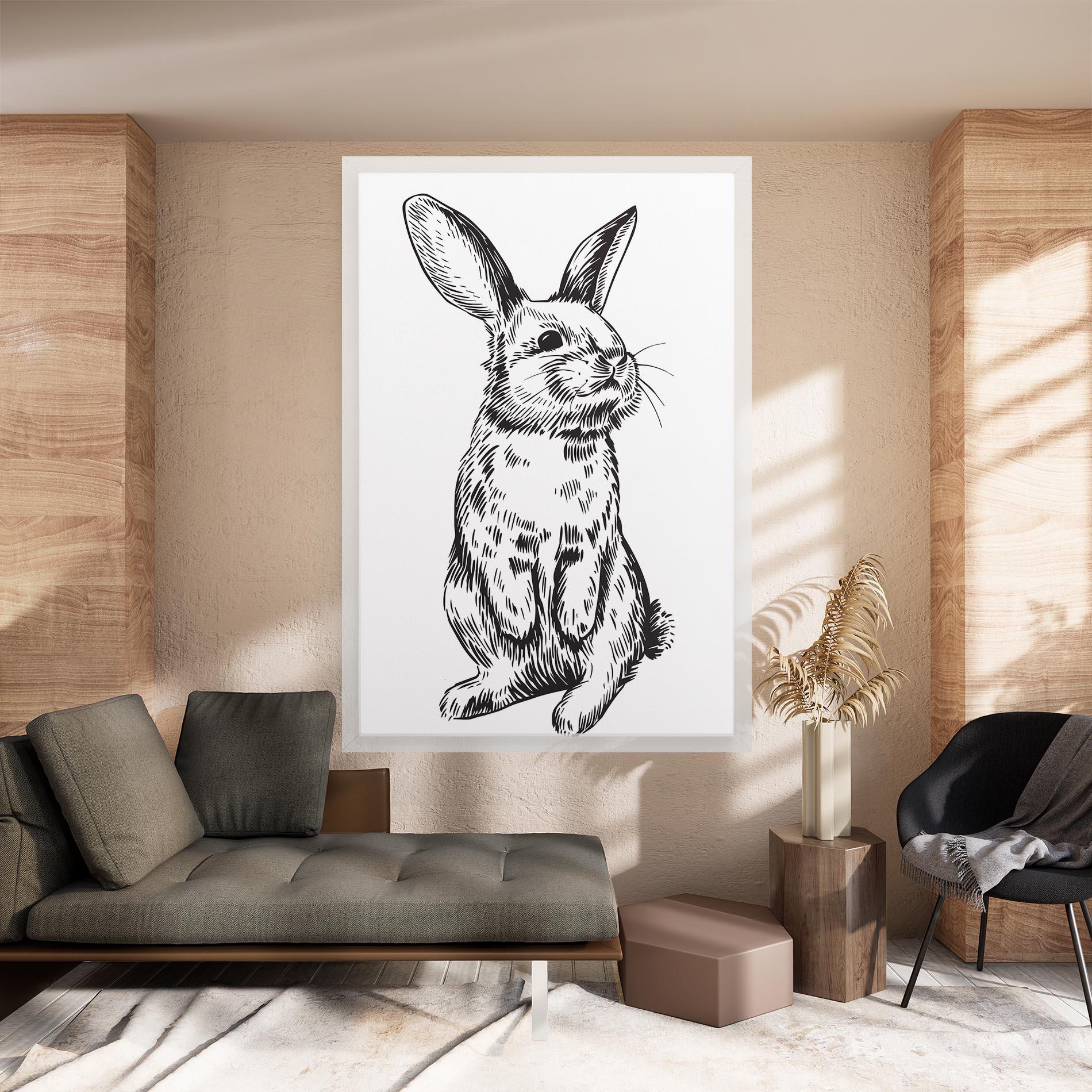 Vászonkép Cute Bunny mockup 8