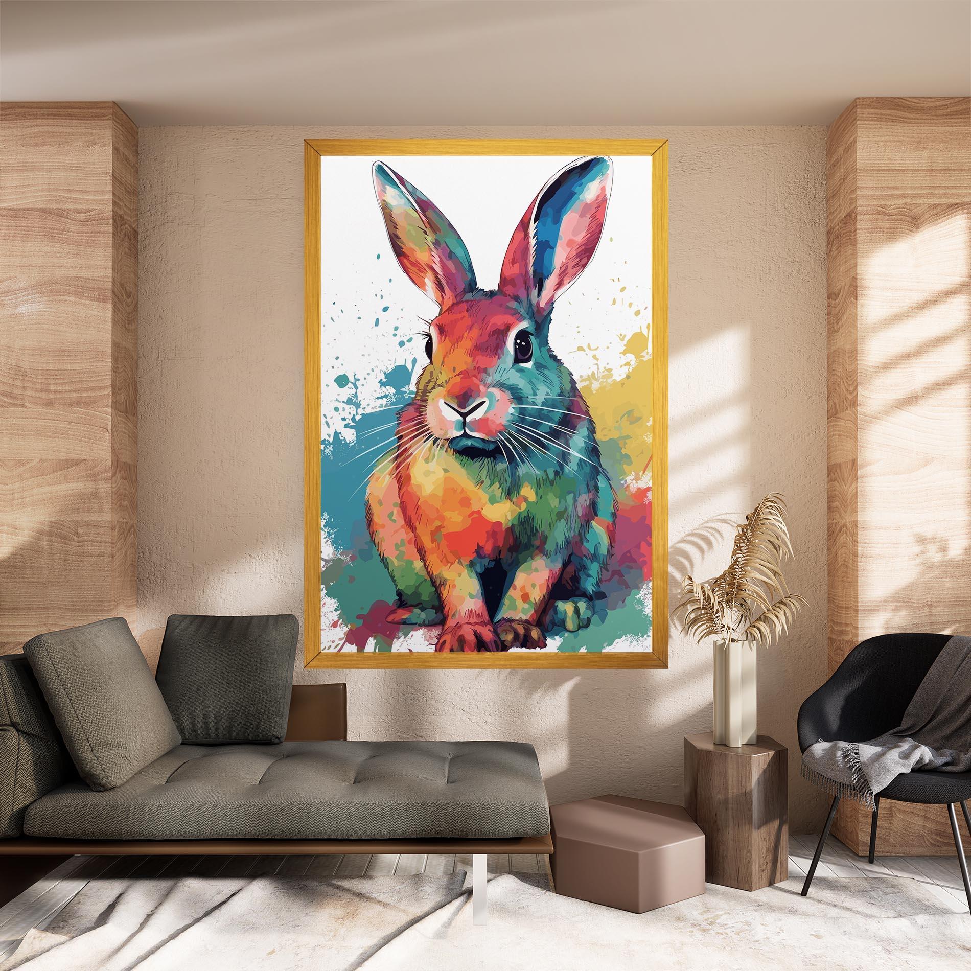 Vászonkép Brush Rabbit mockup 8