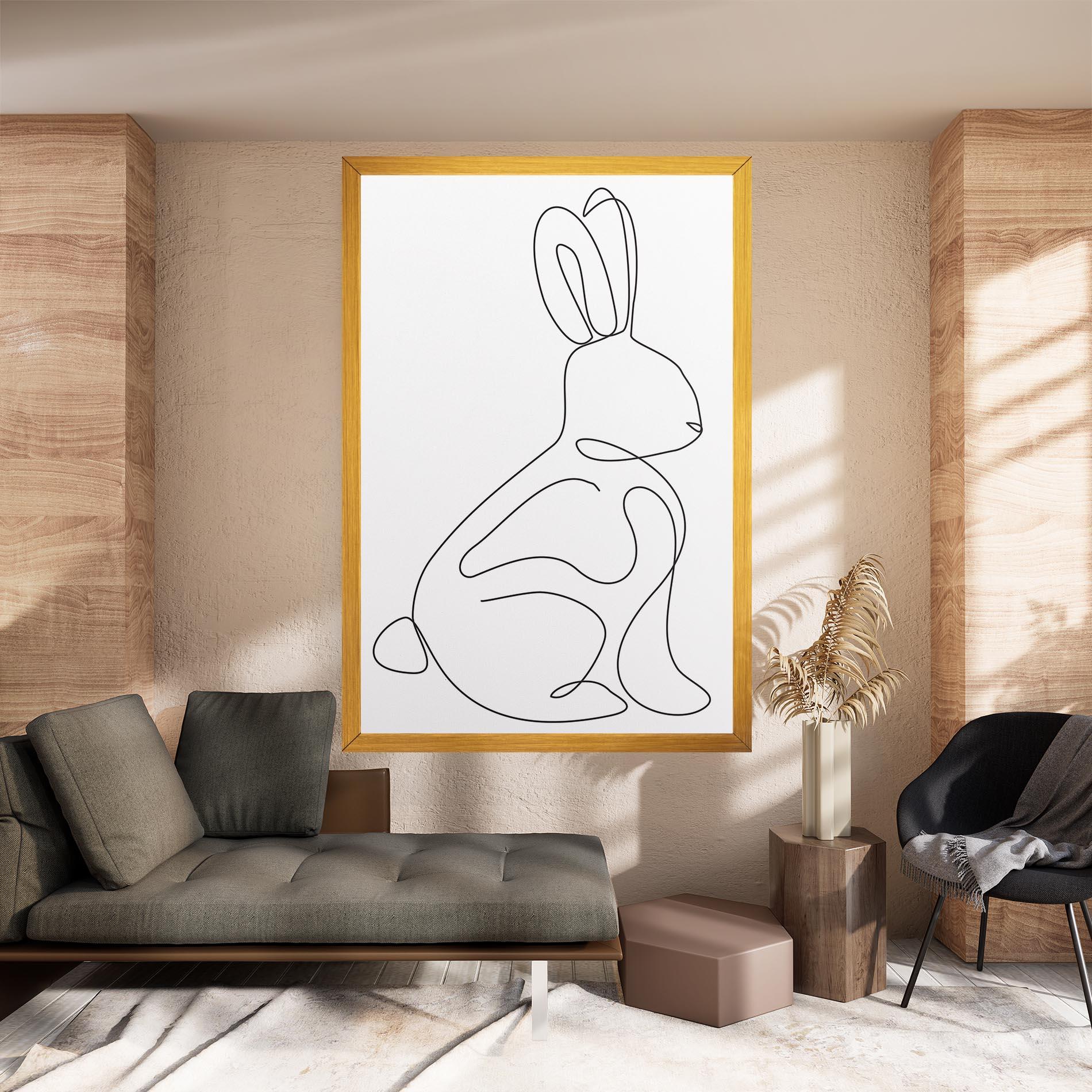 Vászonkép Cute Rabbit mockup 8