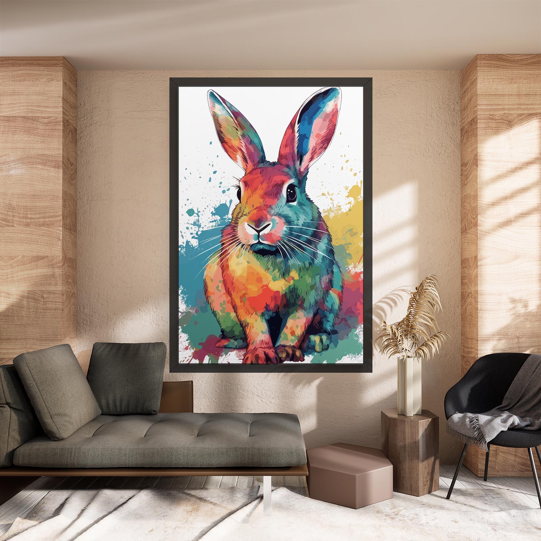 Vászonkép Brush Rabbit mockup 8