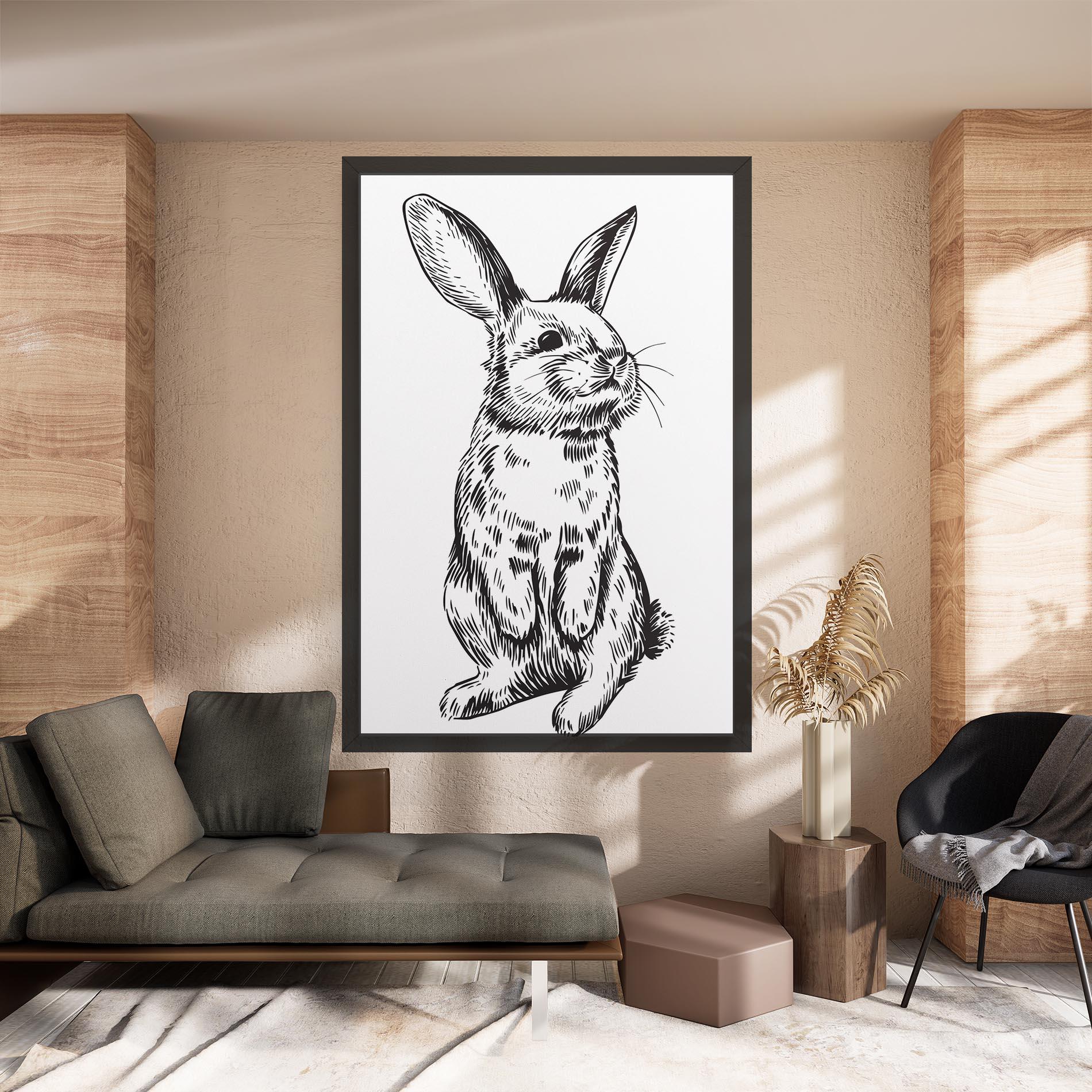 Vászonkép Cute Bunny mockup 8