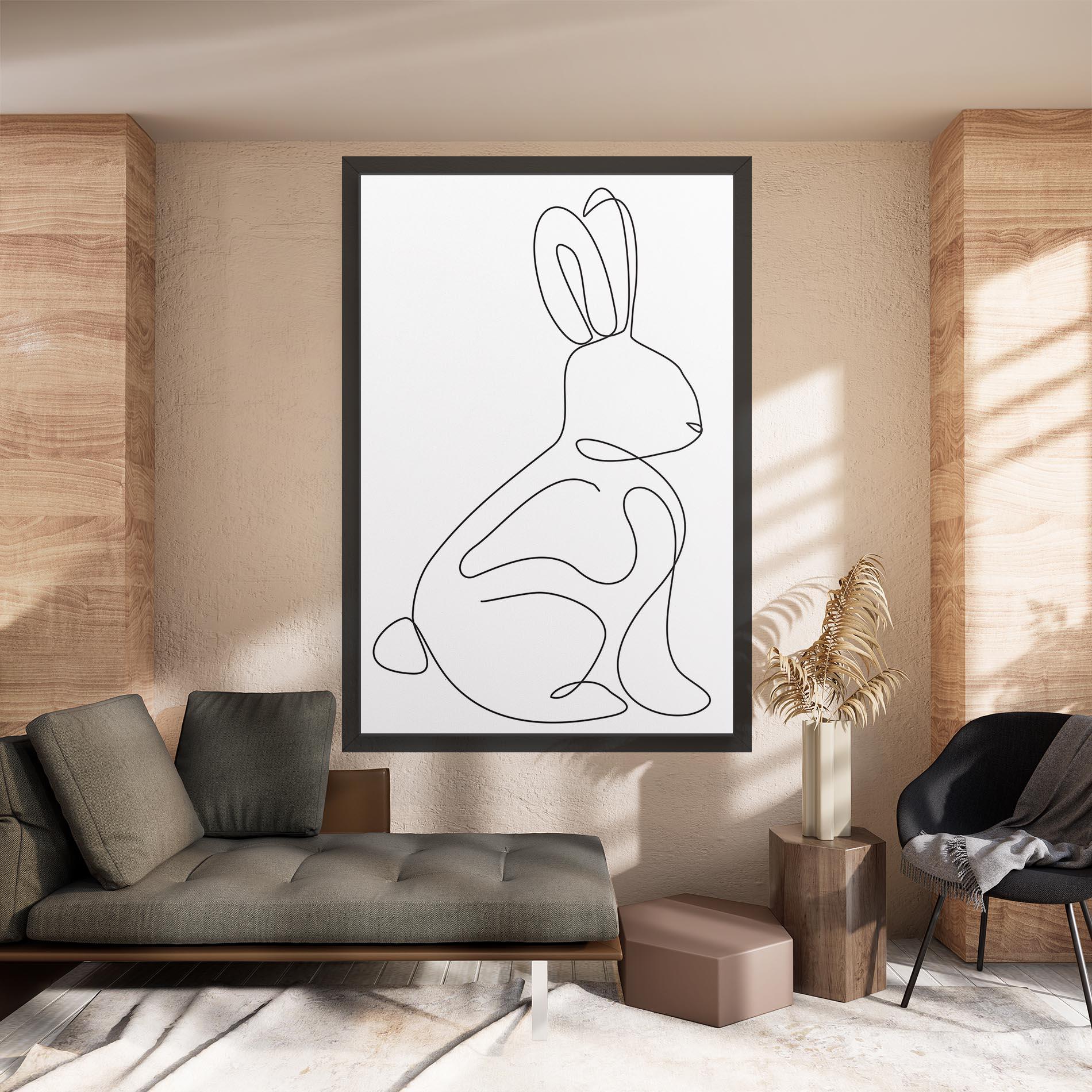 Vászonkép Cute Rabbit mockup 8