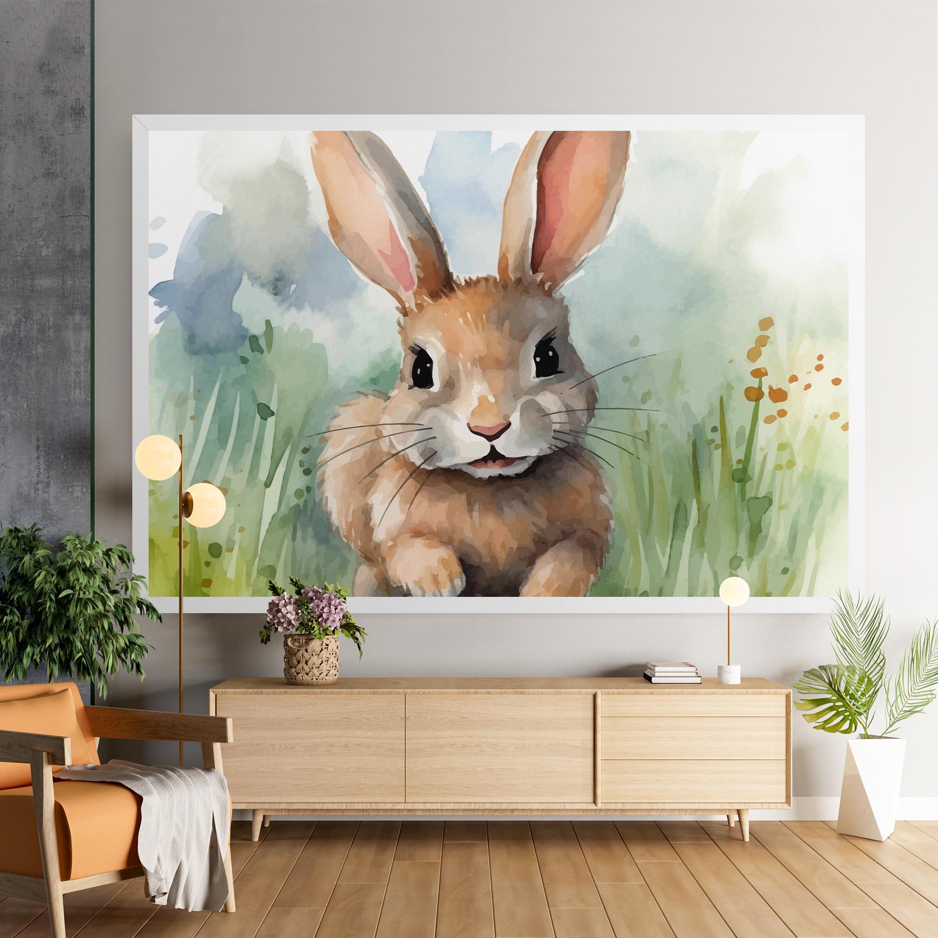 Vászonkép Brown Cream Bunny mockup 9
