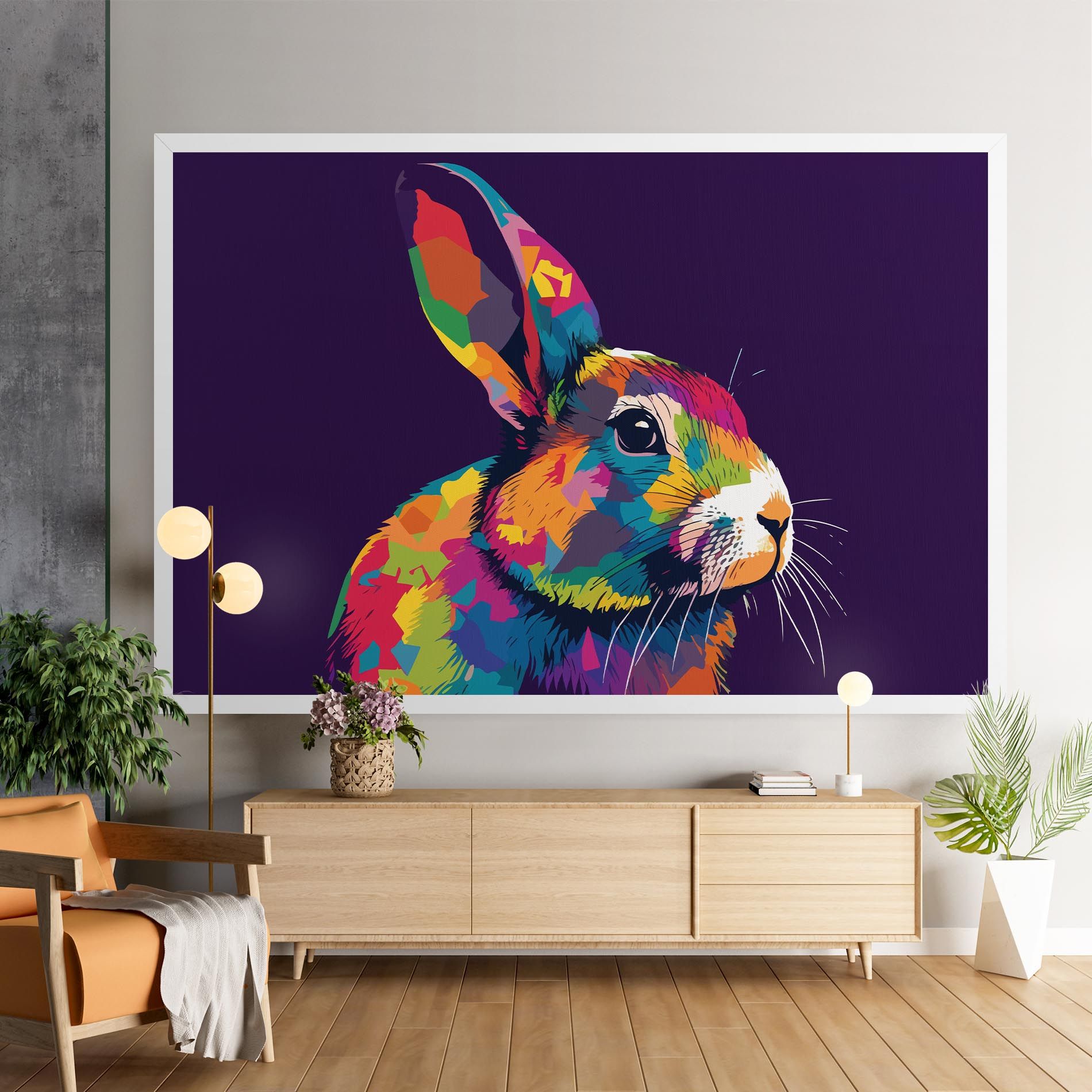 Bunny On Purple mockup 9
