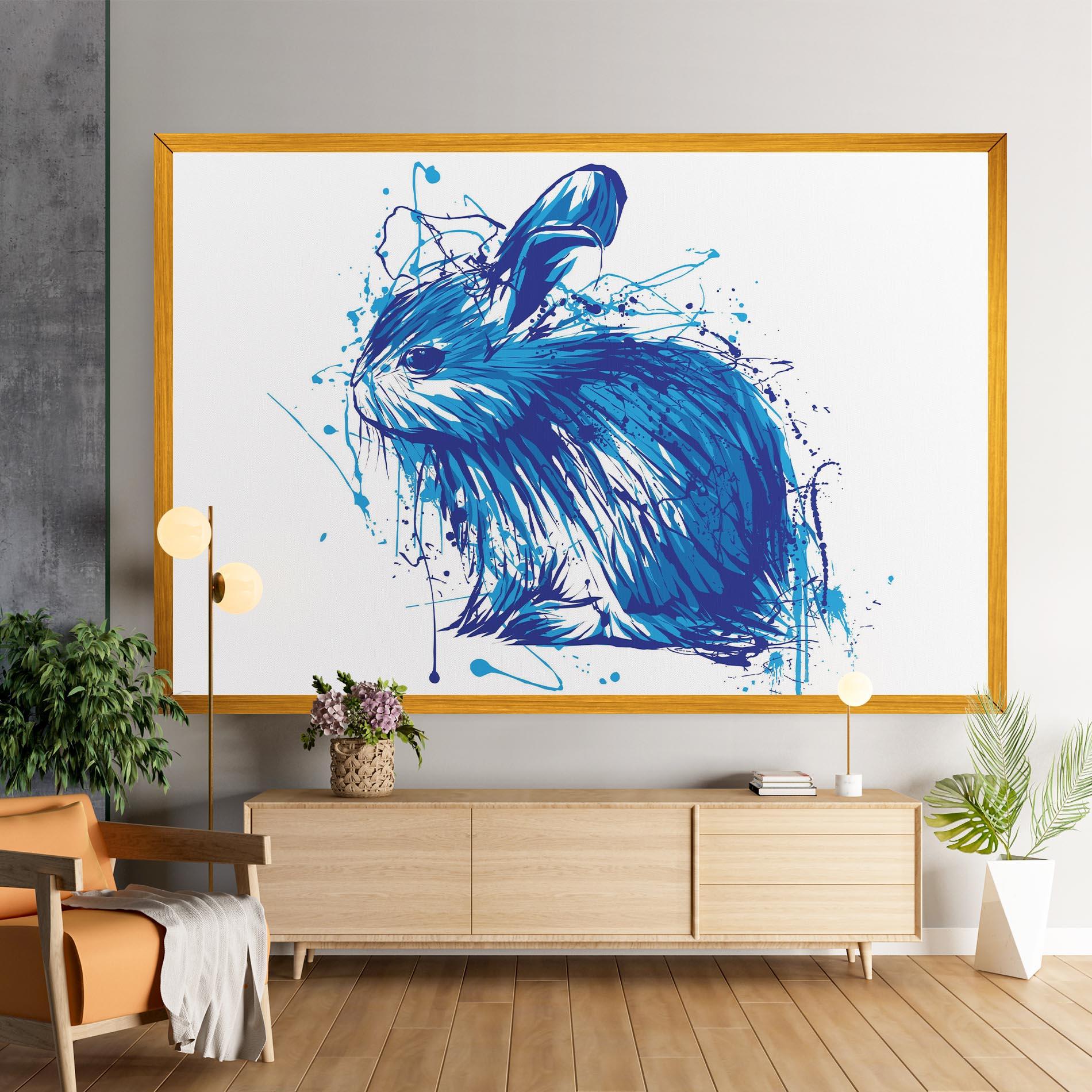Vászonkép Blue Bunny mockup 9