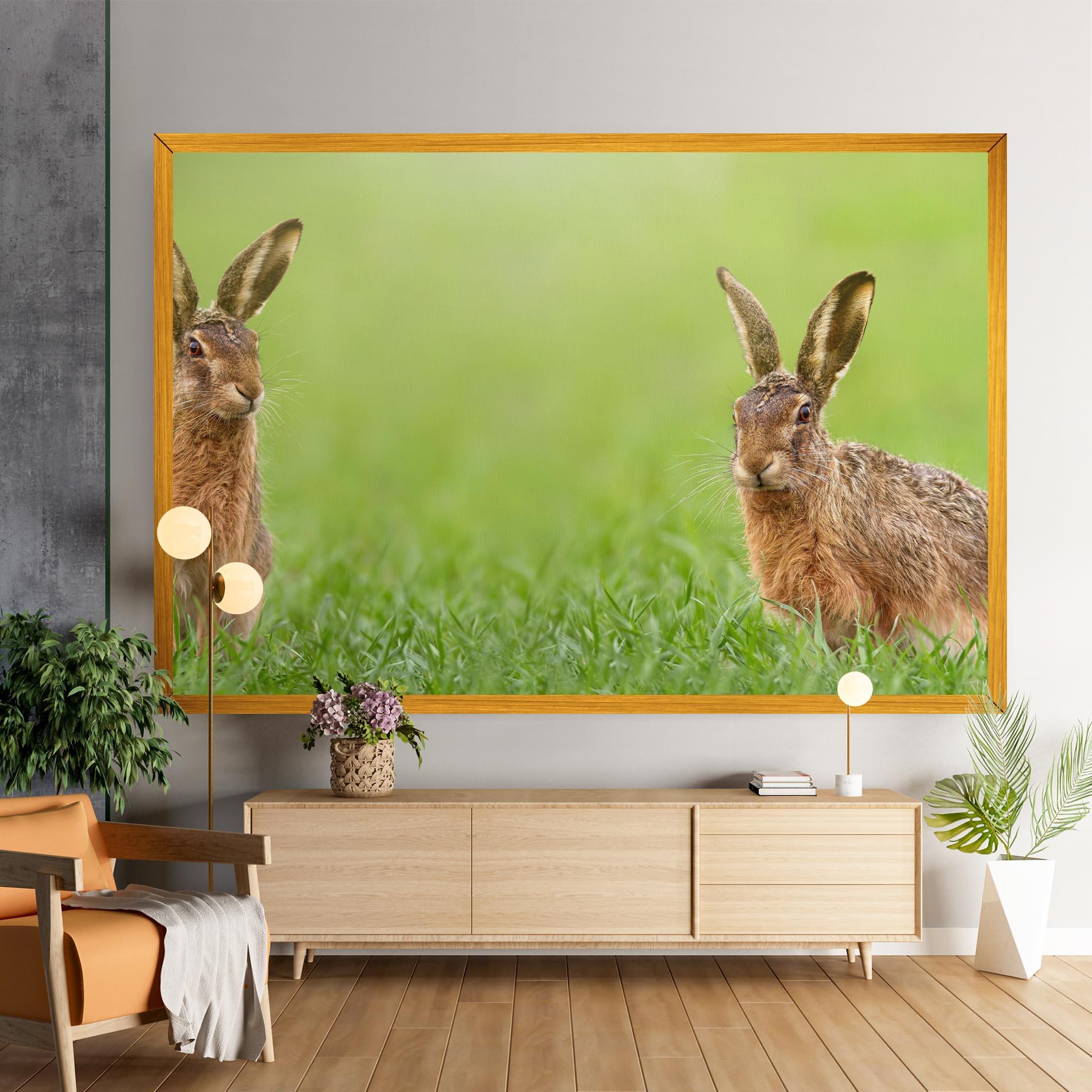 Vászonkép Brown Hares mockup 9