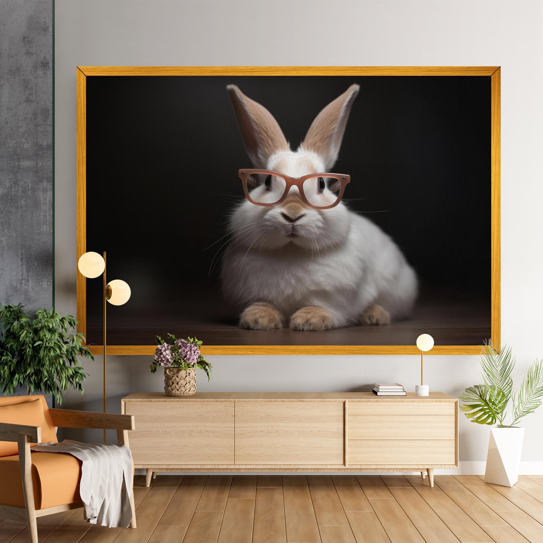 Vászonkép Eyeglasses Bunny mockup 9