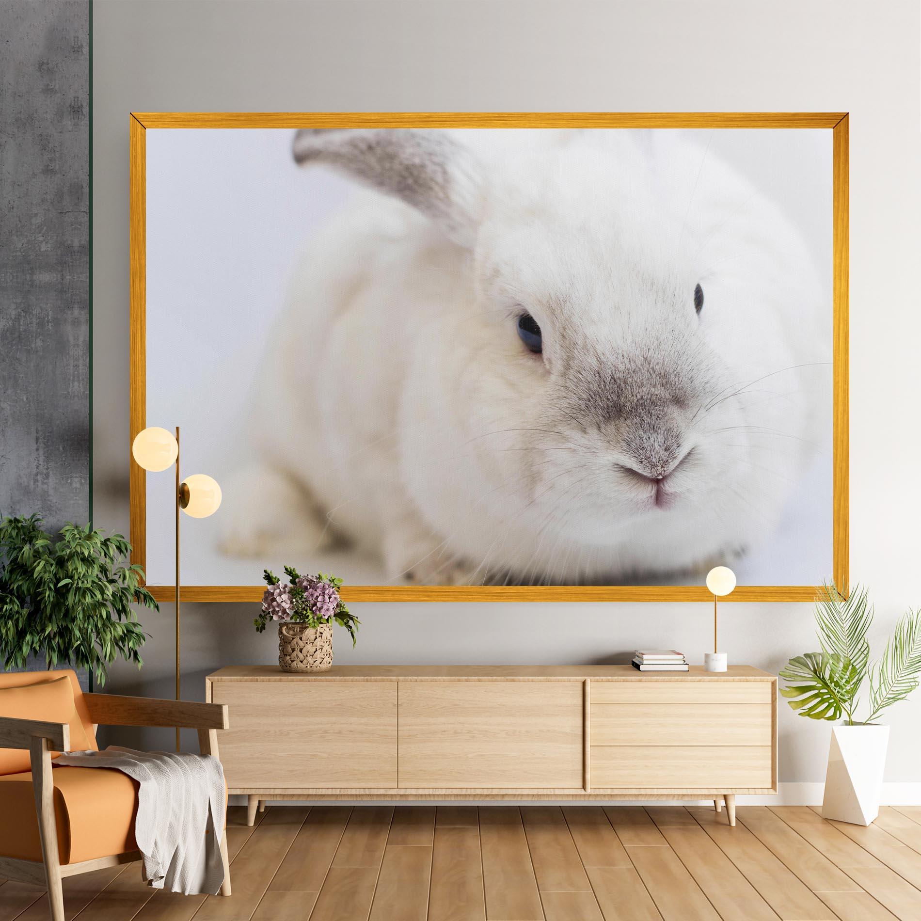 Vászonkép Light Grey Bunny mockup 9