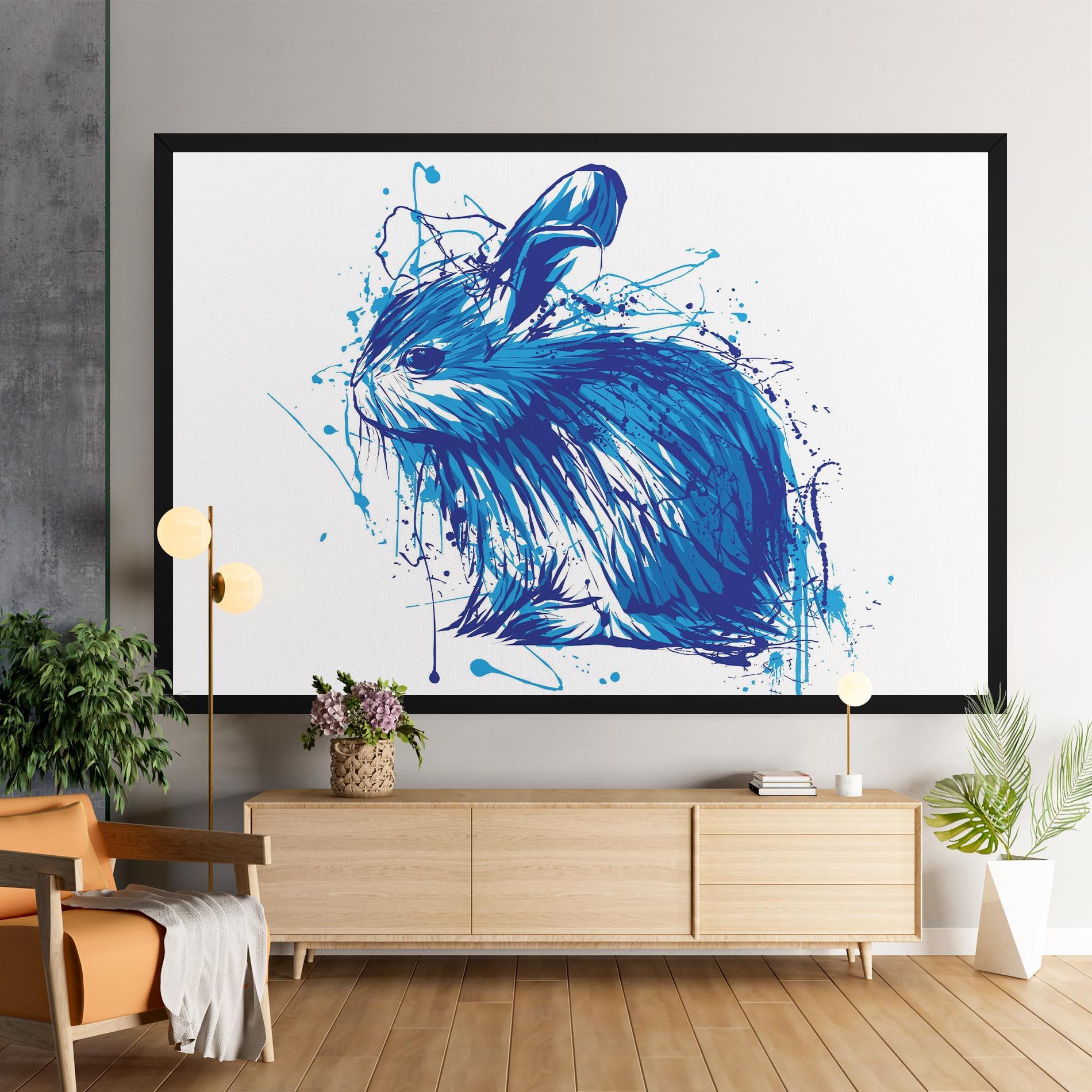 Vászonkép Blue Bunny mockup 9