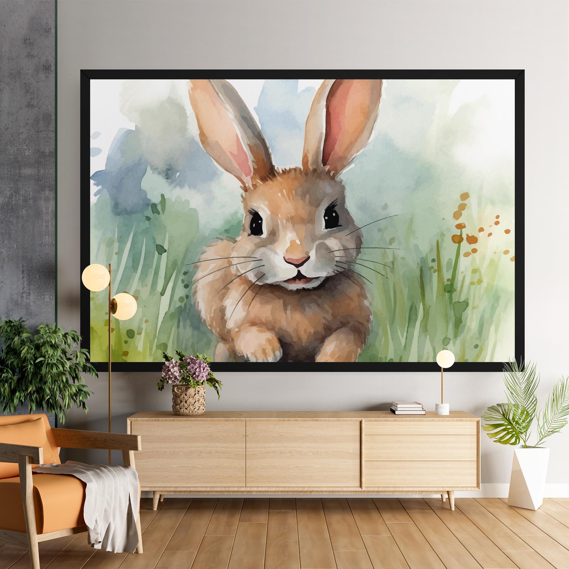Vászonkép Brown Cream Bunny mockup 9