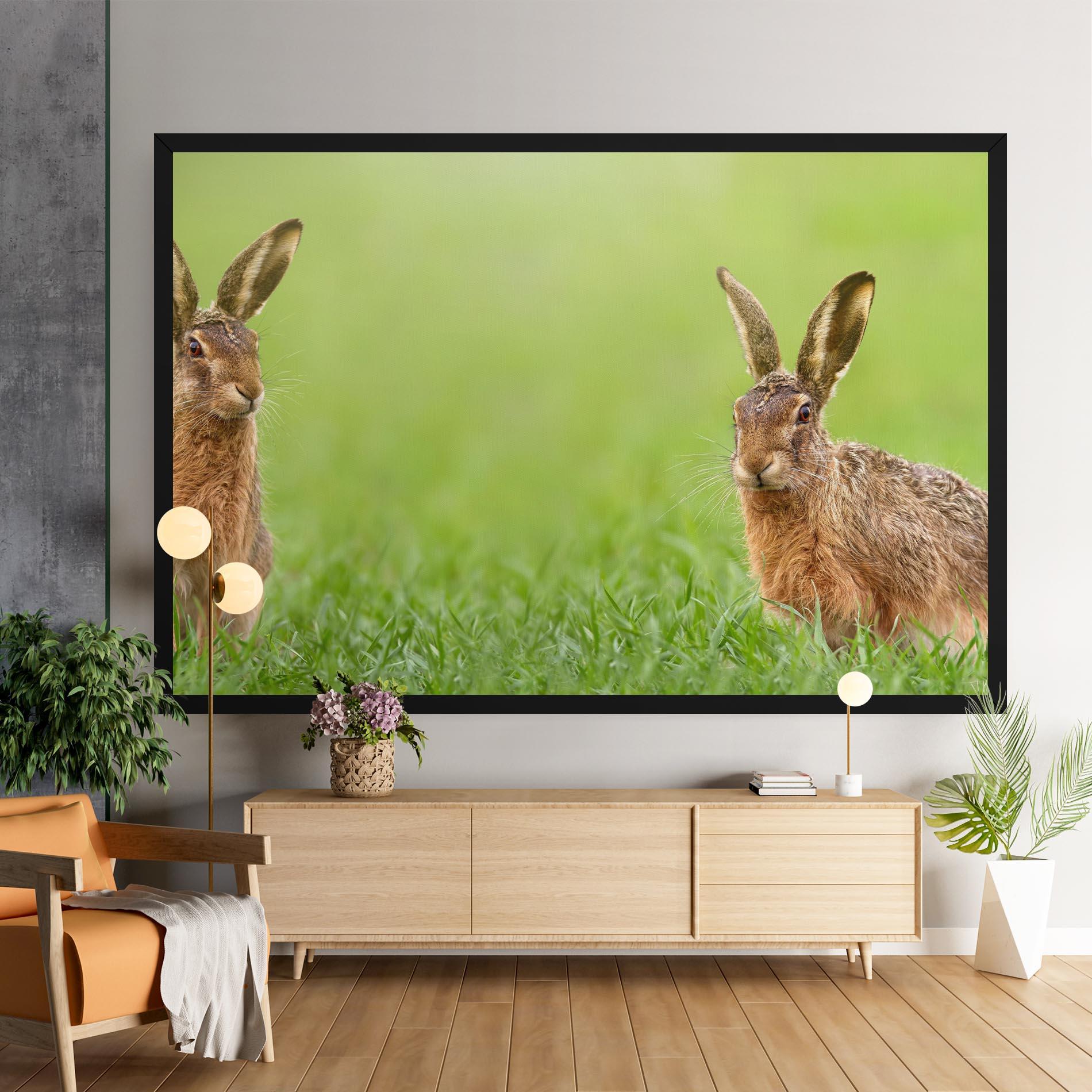 Vászonkép Brown Hares mockup 9