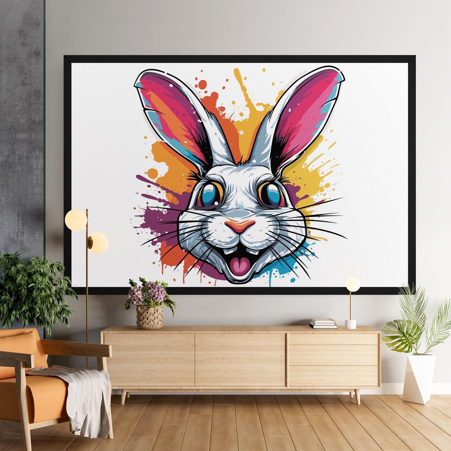 Vászonkép Crazy Bunny mockup 9