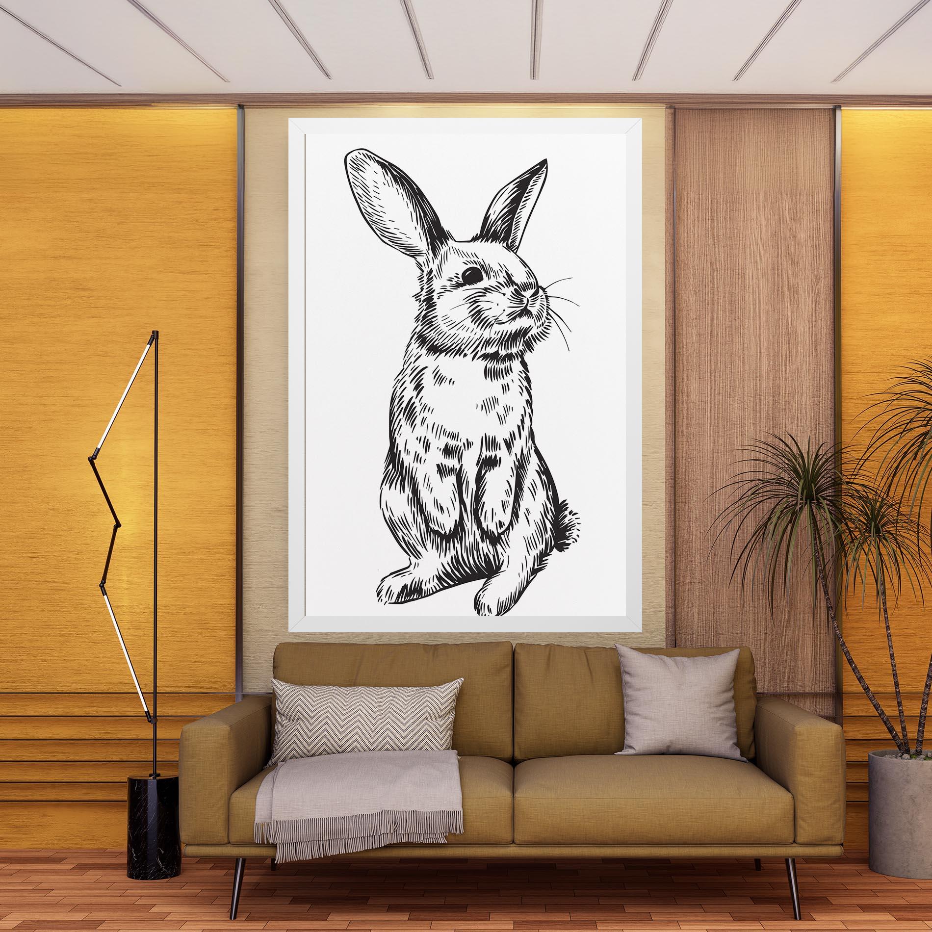Vászonkép Cute Bunny mockup 9