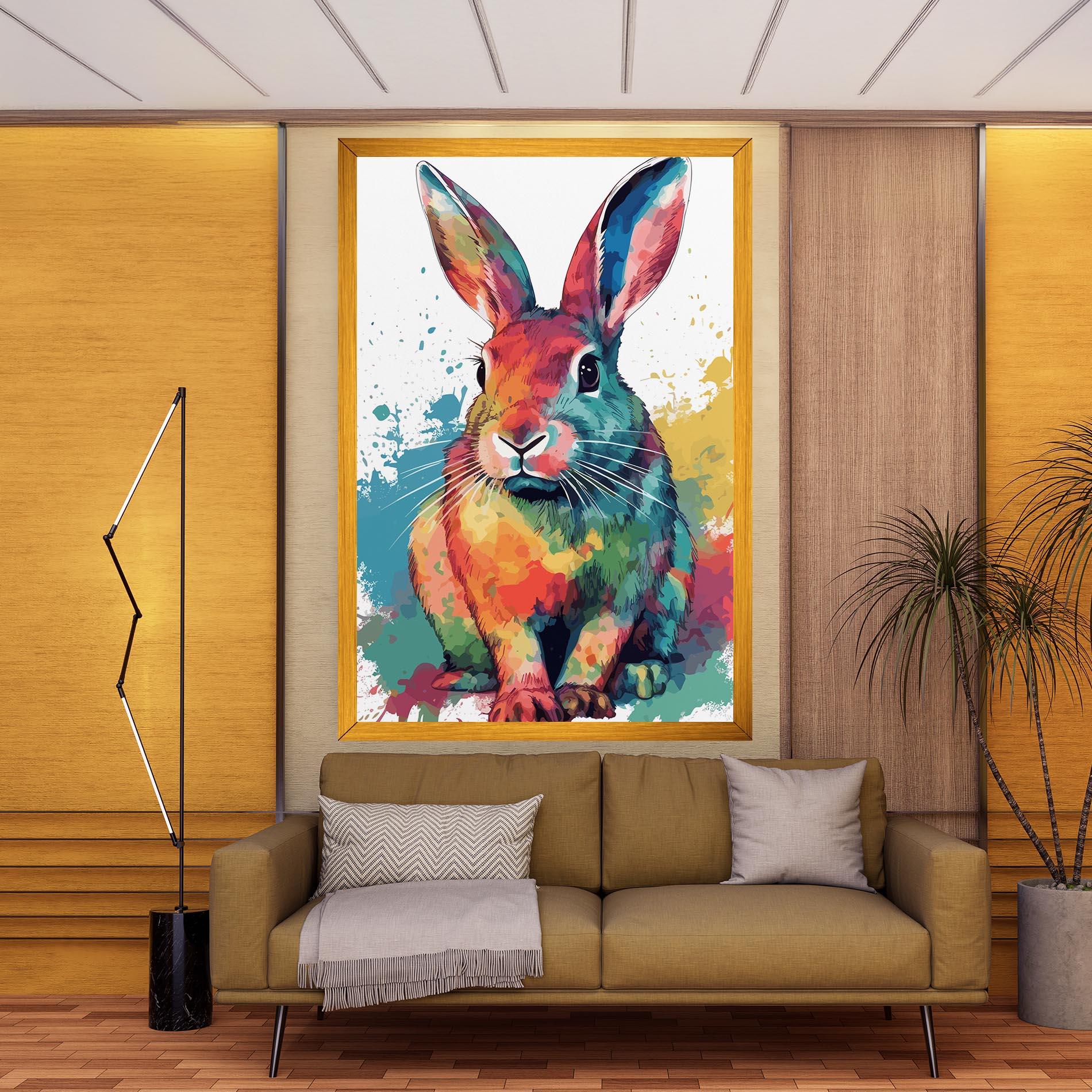 Vászonkép Brush Rabbit mockup 9